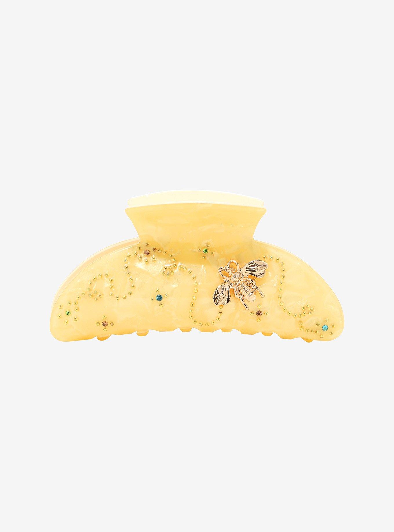Honey Bee Bejeweled Hair Clip, , hi-res
