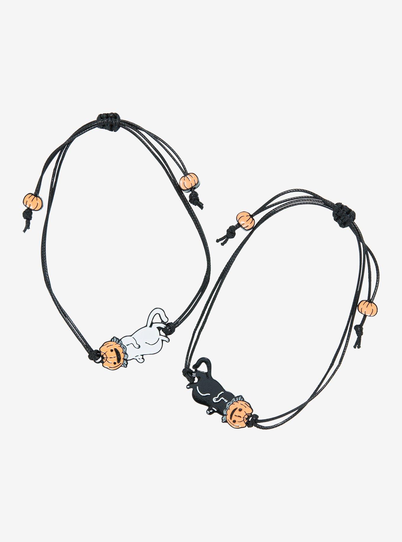 Pumpkin Cats Best Friend Cord Bracelet Set By Guild Of Calamity, , hi-res