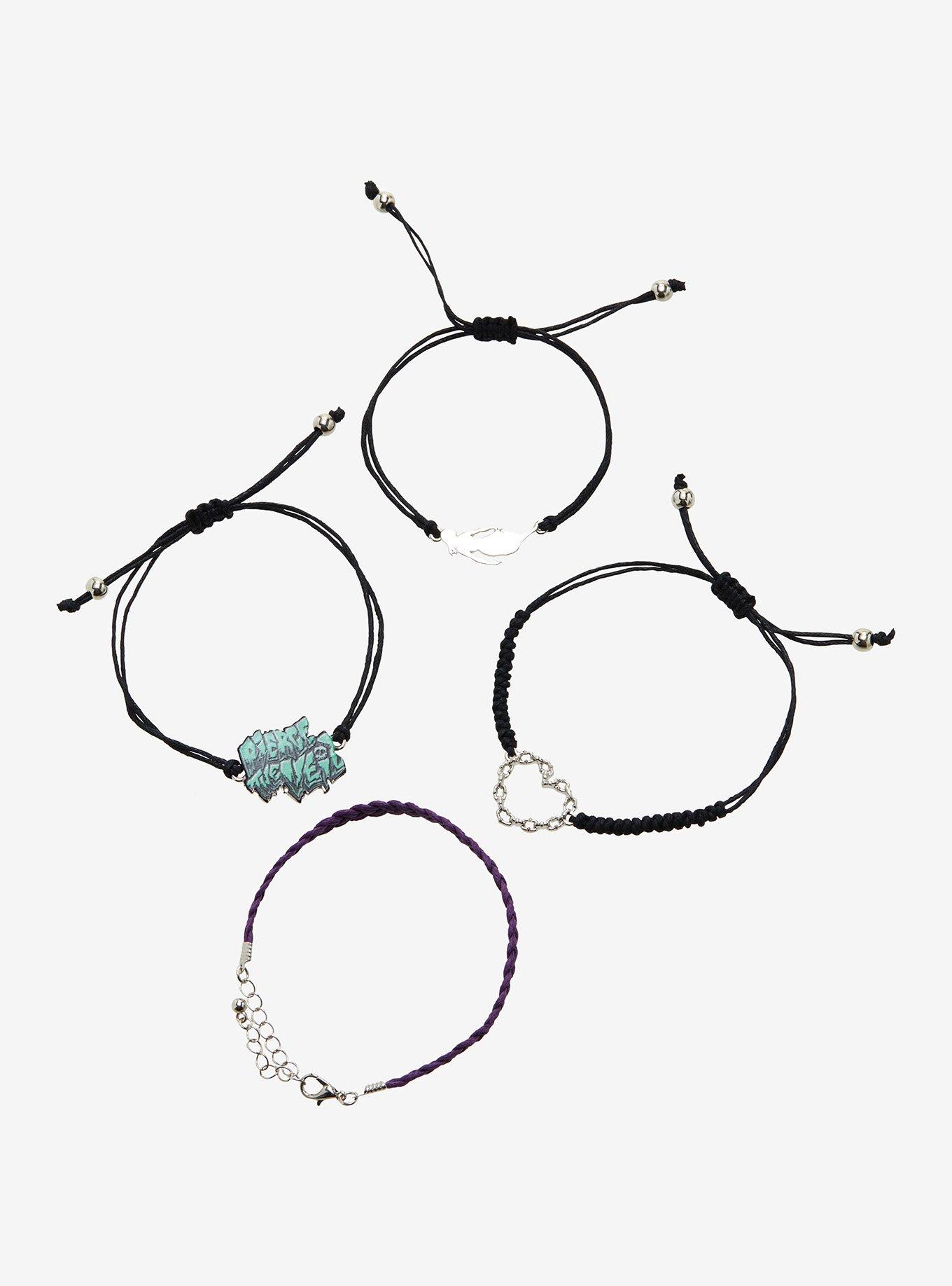 Pierce The Veil Logo Cord Bracelet Set, , hi-res