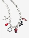 Vampire Blood Chunky Charm Necklace