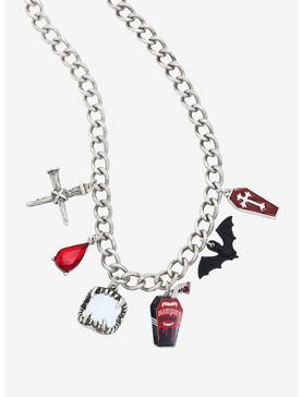 Vampire Blood Chunky Charm Necklace, , hi-res