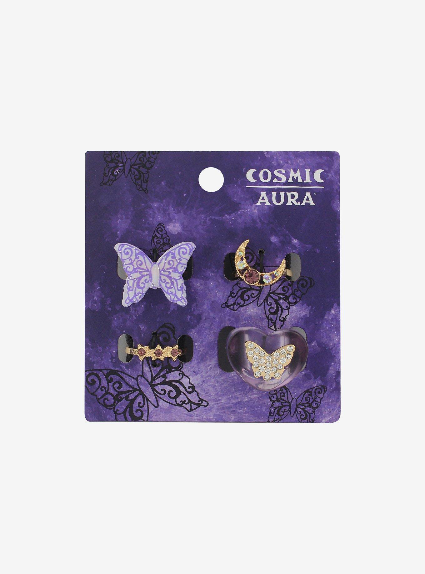 Moon Butterfly Ring Set | Hot Topic