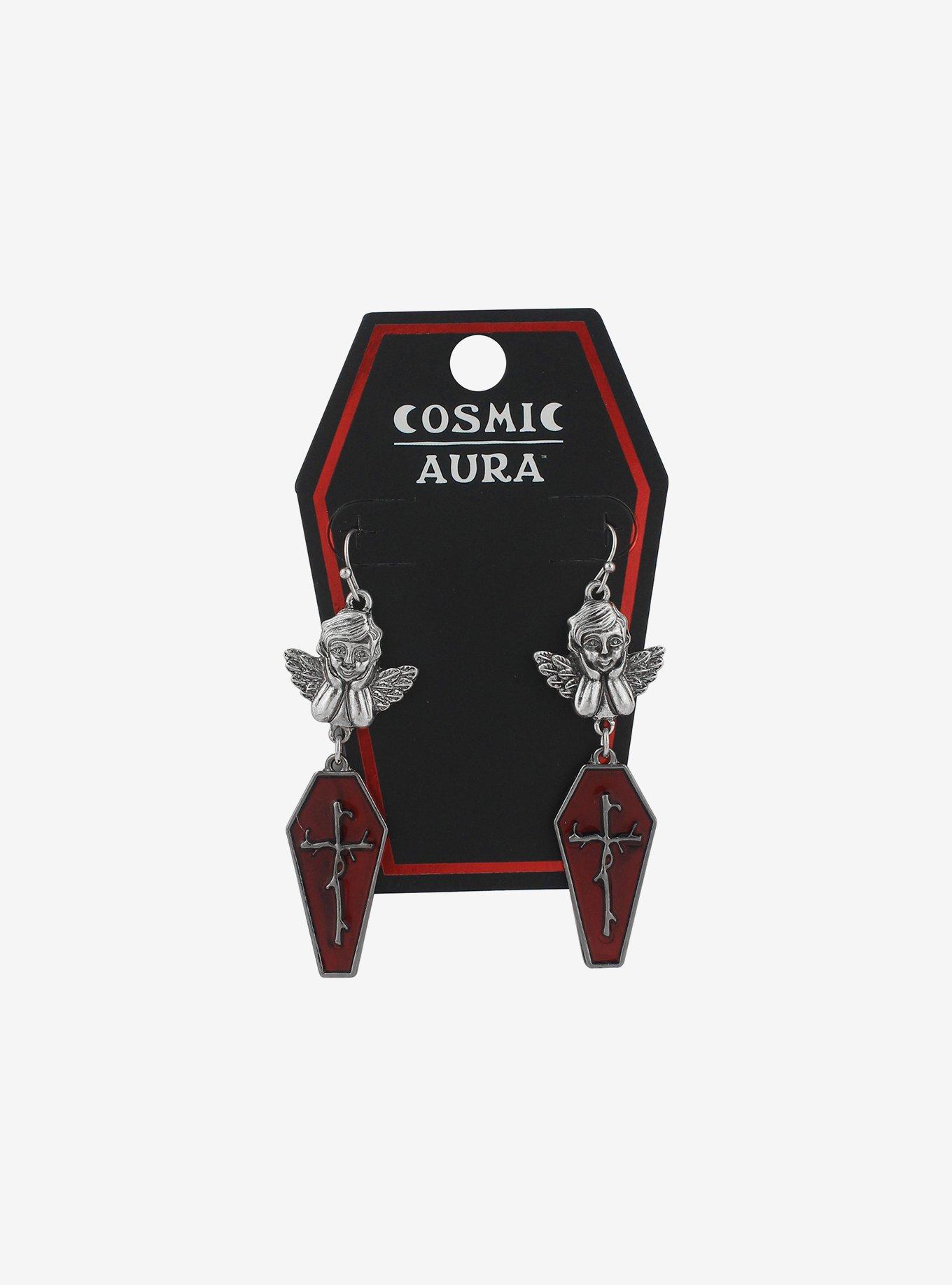 Angel Coffin Drop Earrings, , hi-res