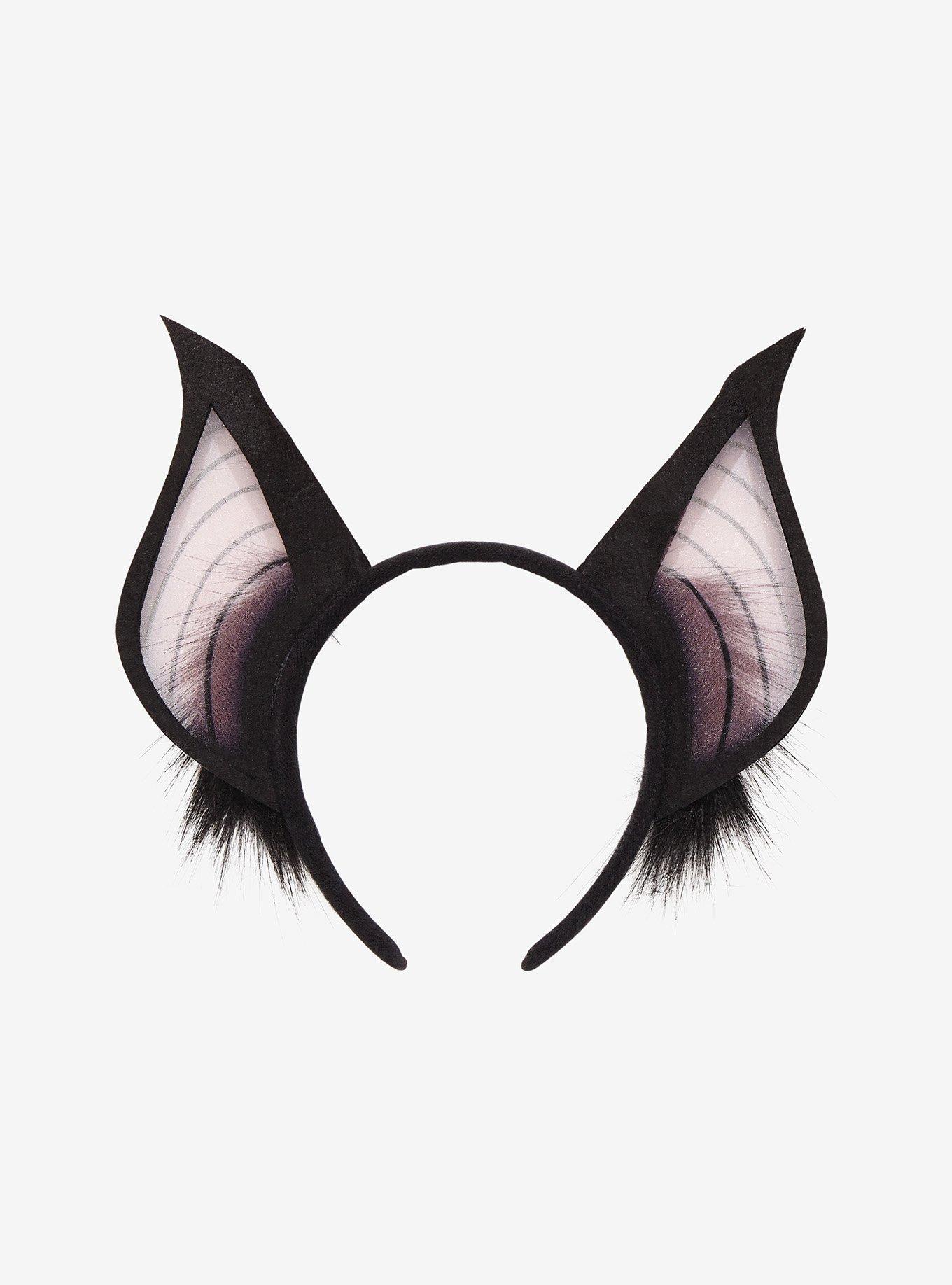 Black Bat Ears Headband, , hi-res