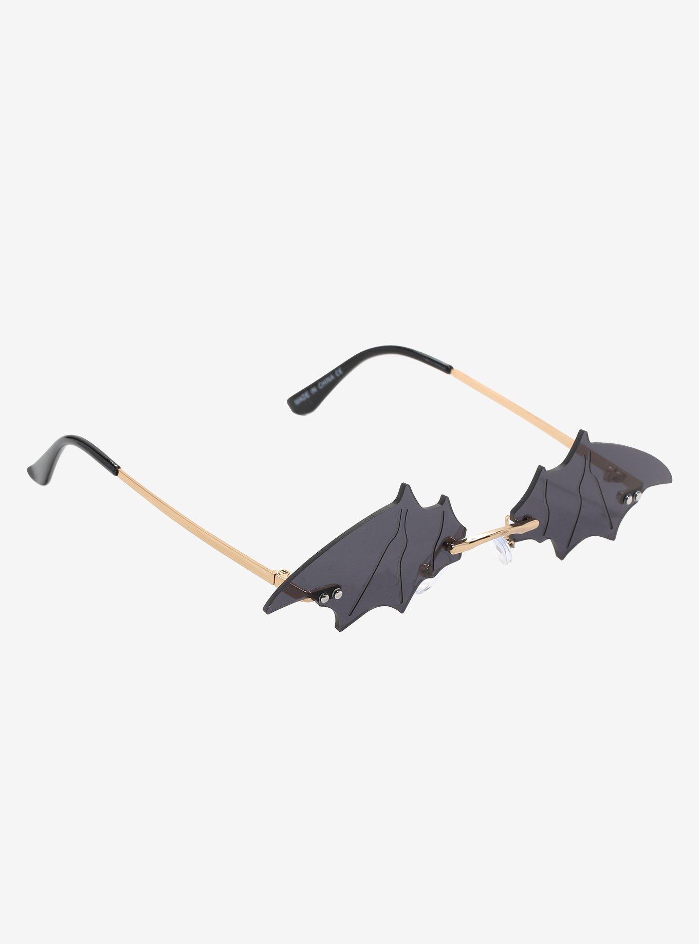 Black Bat Wing Sunglasses, , hi-res