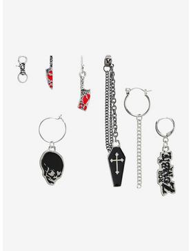 Rob Zombie Weapons Mismatch Earring Set, , hi-res