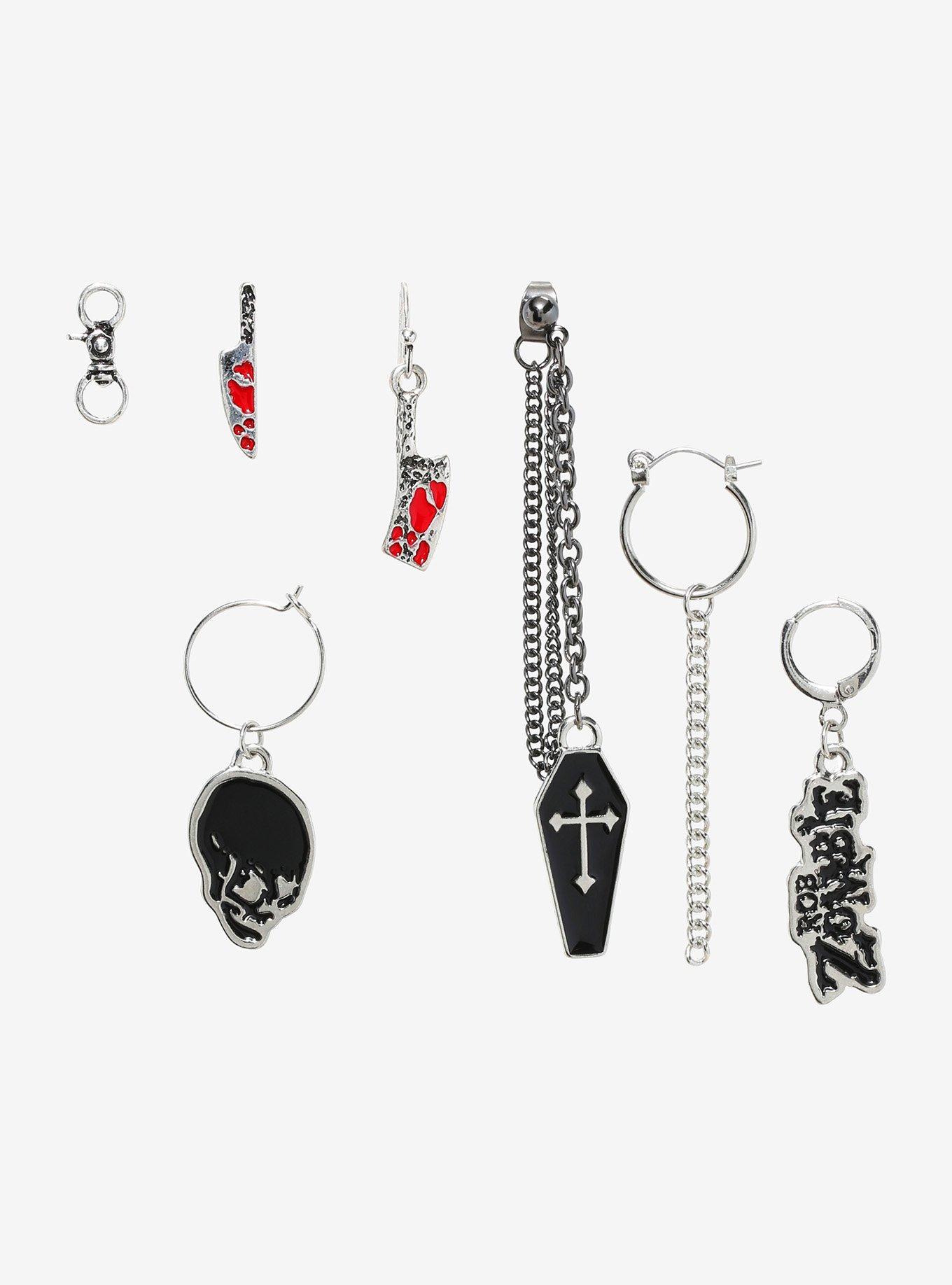 Rob Zombie Weapons Mismatch Earring Set, , hi-res
