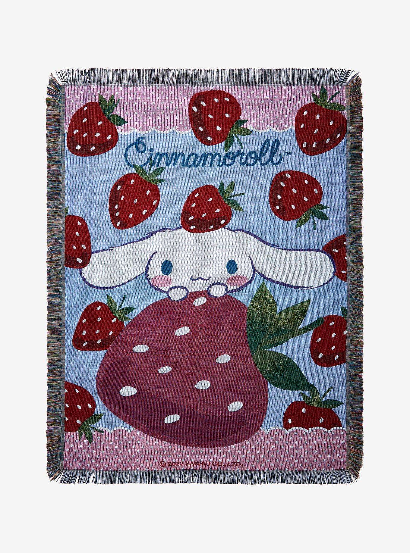 THE NORTHWEST GROUP Cinnamoroll, Strawberry Surprise Woven Tapestry Throw  Blanket, 48 in. x 60 in. 1SAN051000011AMZ - The Home Depot