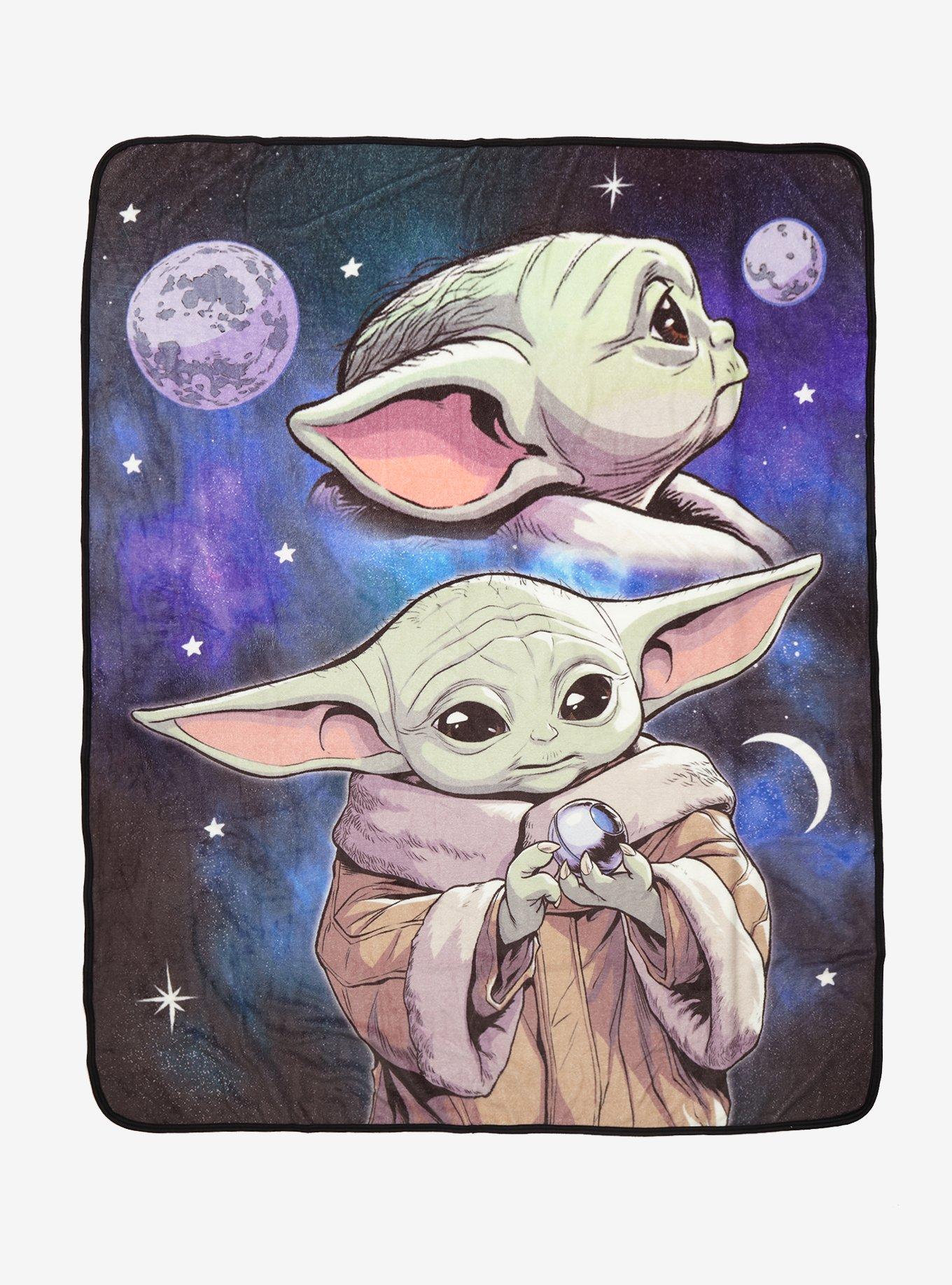 Star Wars The Mandalorian Grogu Throw Blanket Hot Topic
