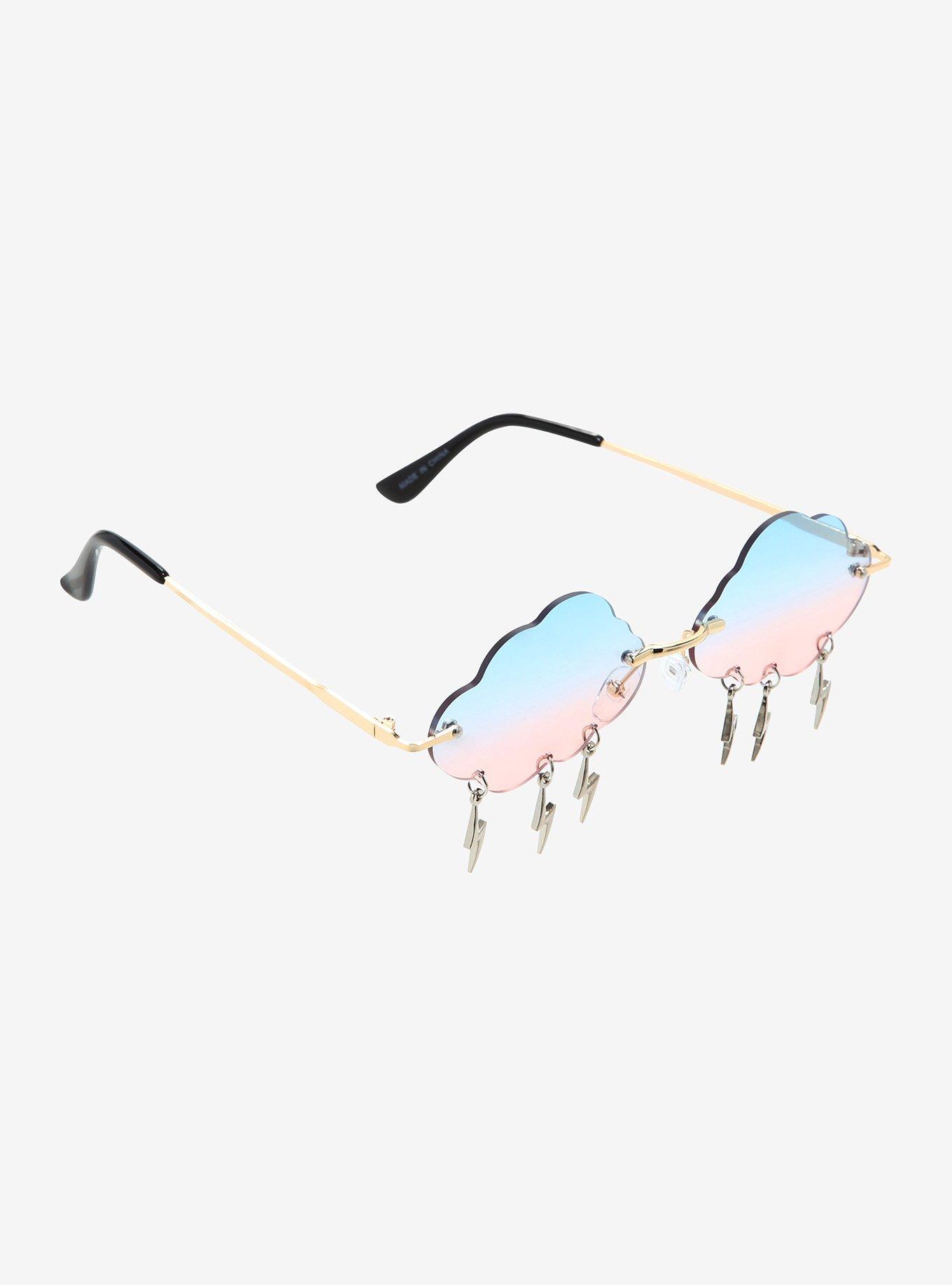 Clouds With Lightning Sunglasses Hot Topic
