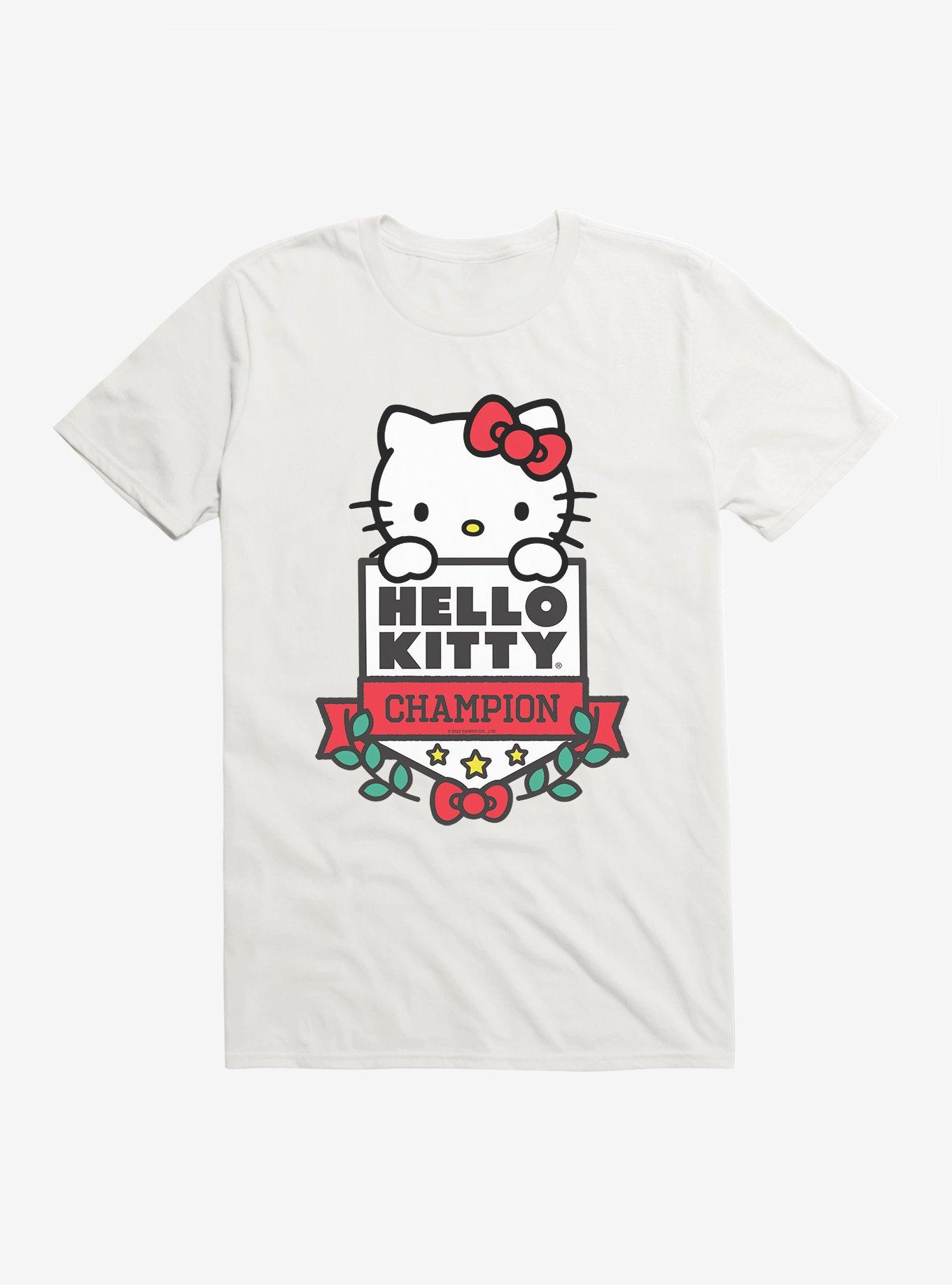  Hello Kitty Baseball Player Tee Shirt T-Shirt : Sports &  Outdoors