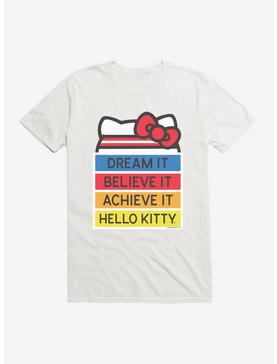 Hello Kitty Dream It Believe It Achieve It T-Shirt, WHITE, hi-res