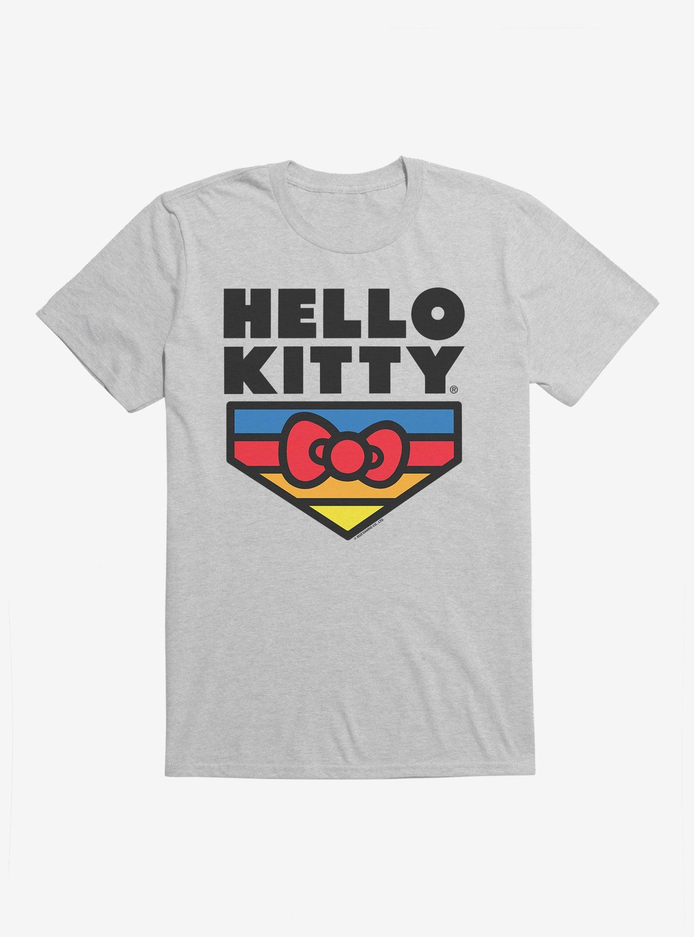 Hello Kitty Sports Logo T-shirt - Grey 