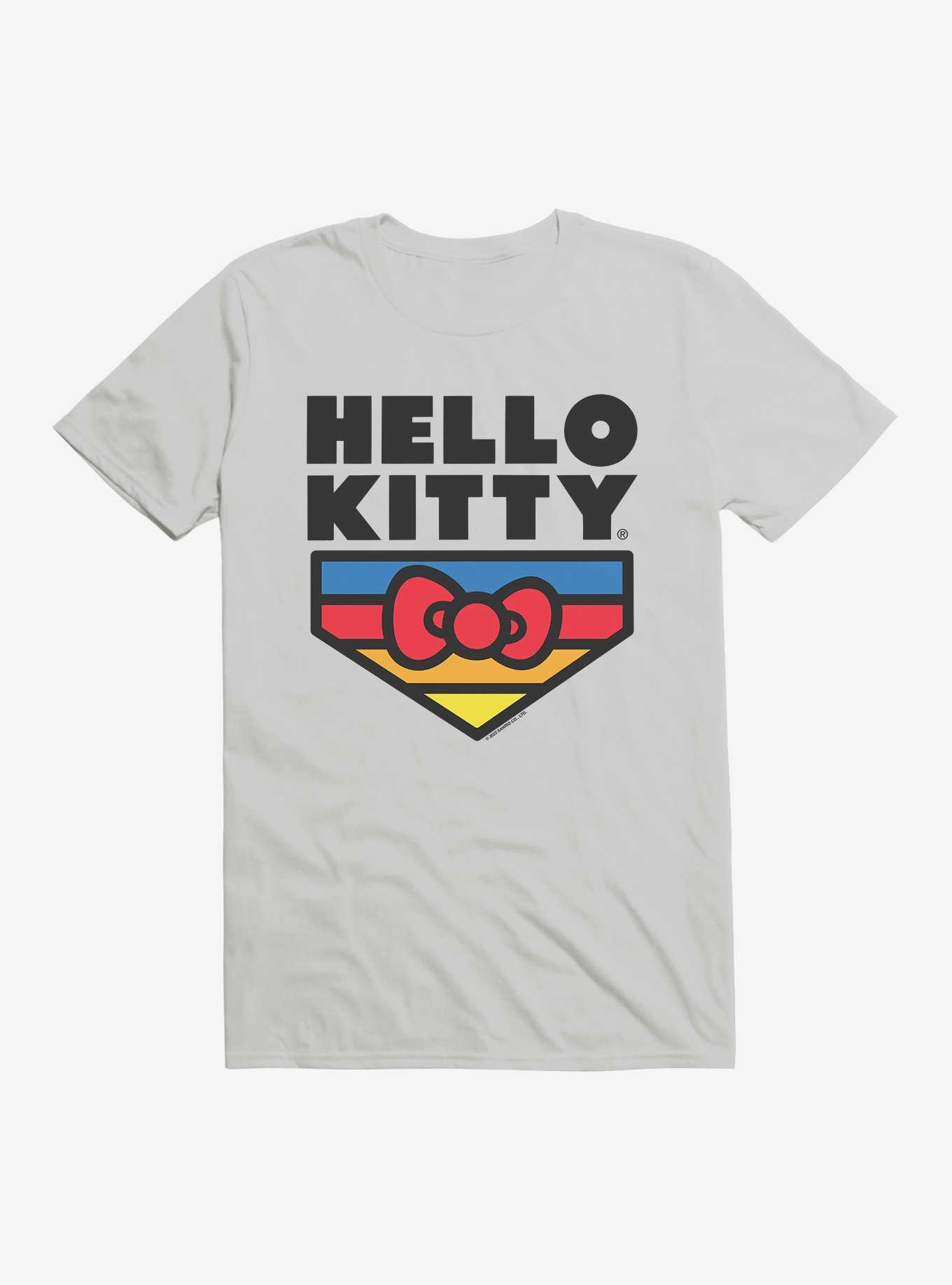 Hello Kitty Sports Logo T-Shirt, SILVER, hi-res