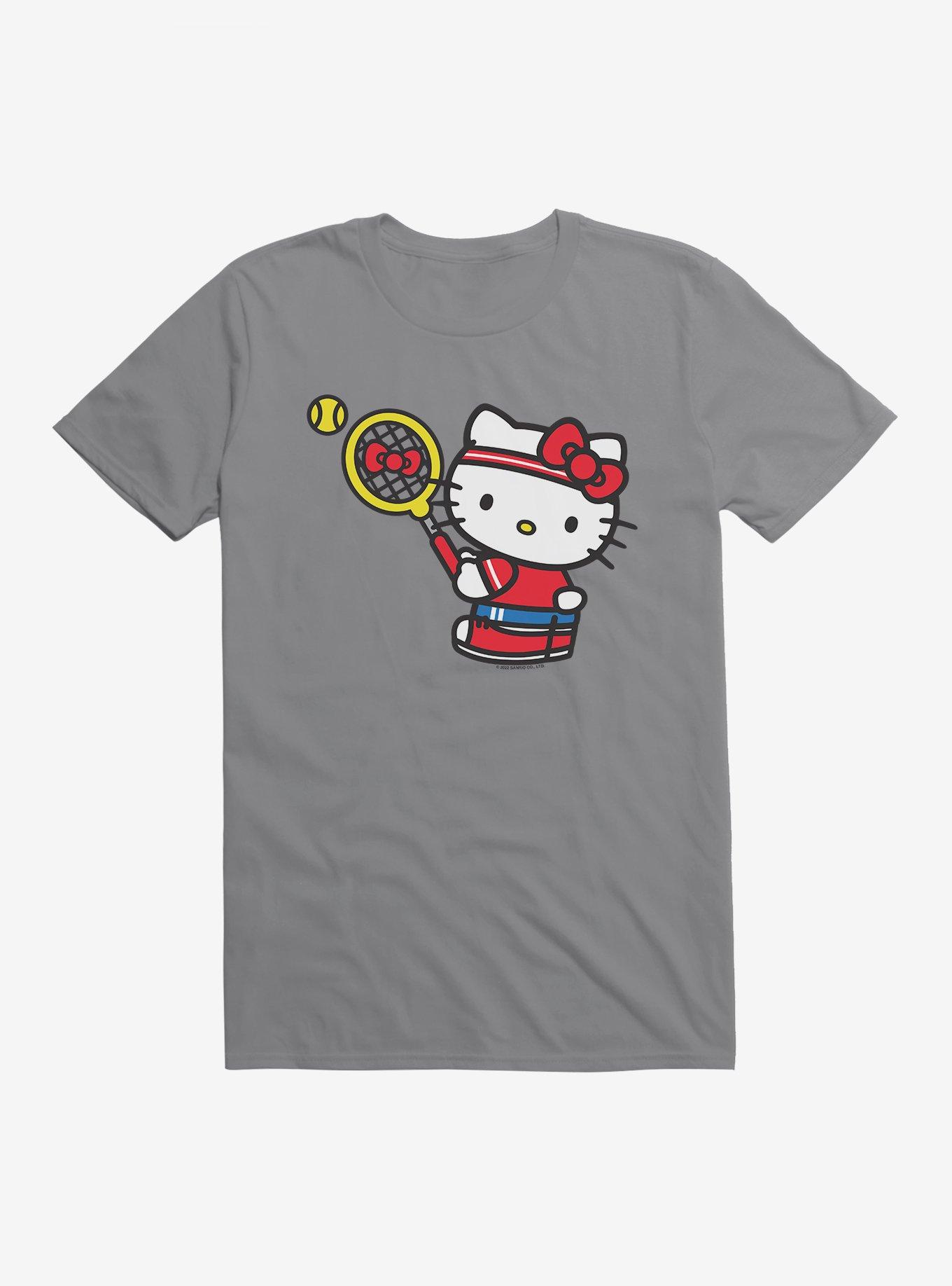 Hello Kitty Tennis Serve T-Shirt, STORM GREY, hi-res