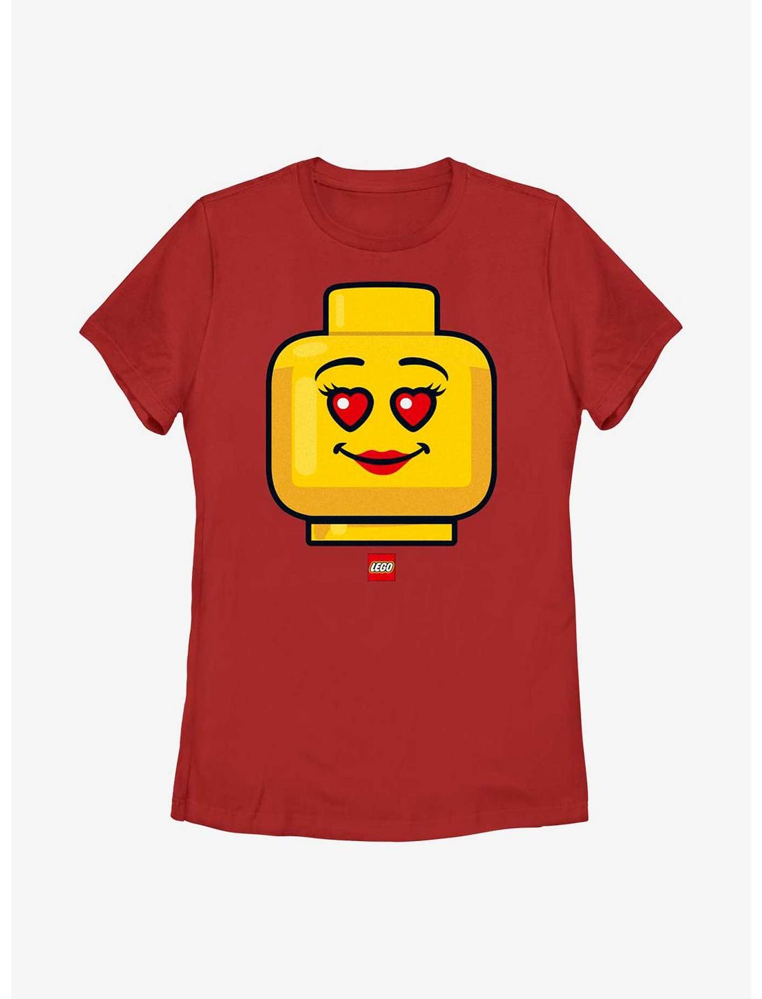 LEGO Iconic Heart Eyes Womens T-Shirt, RED, hi-res