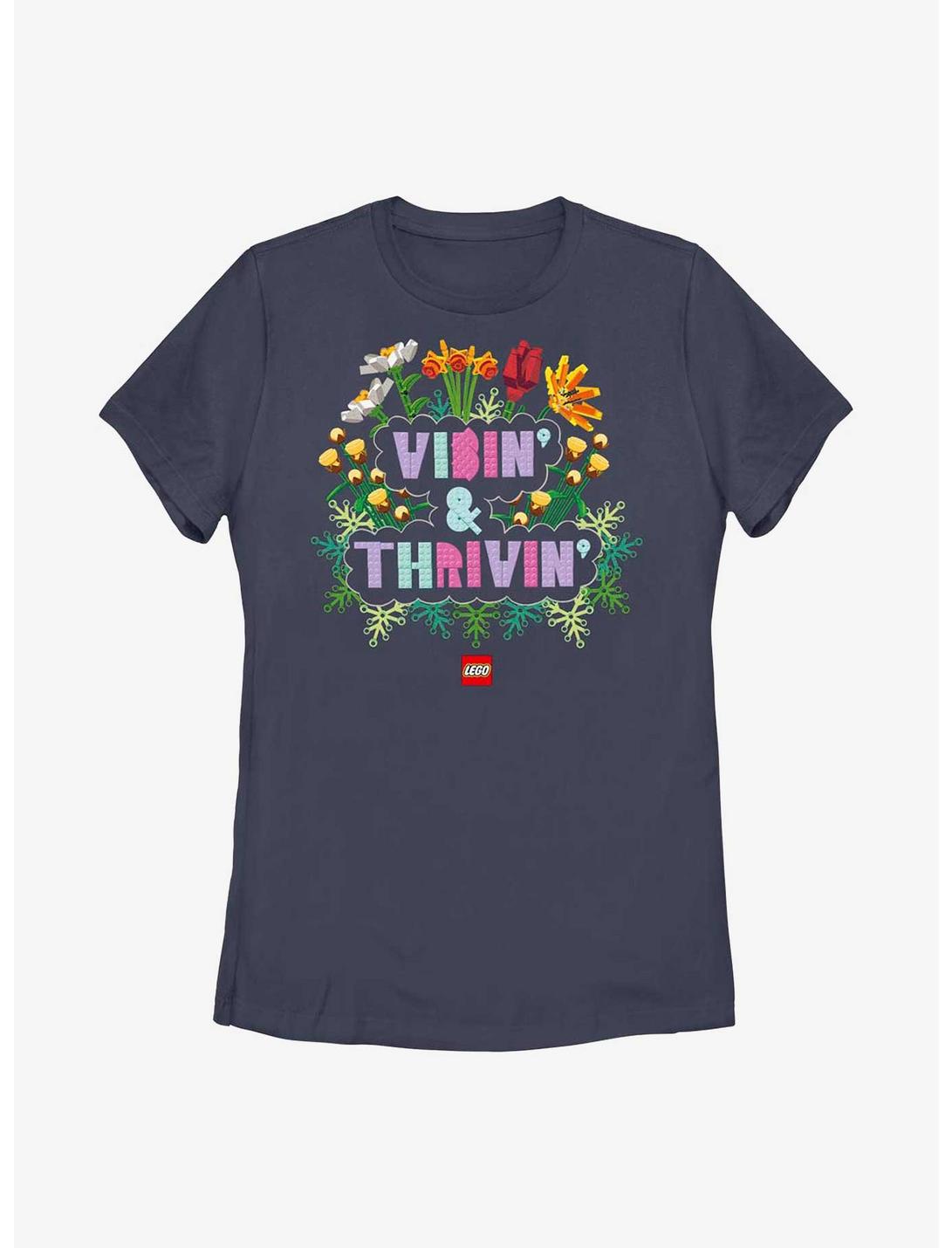 LEGO Iconic Vibin' Womens T-Shirt, NAVY, hi-res