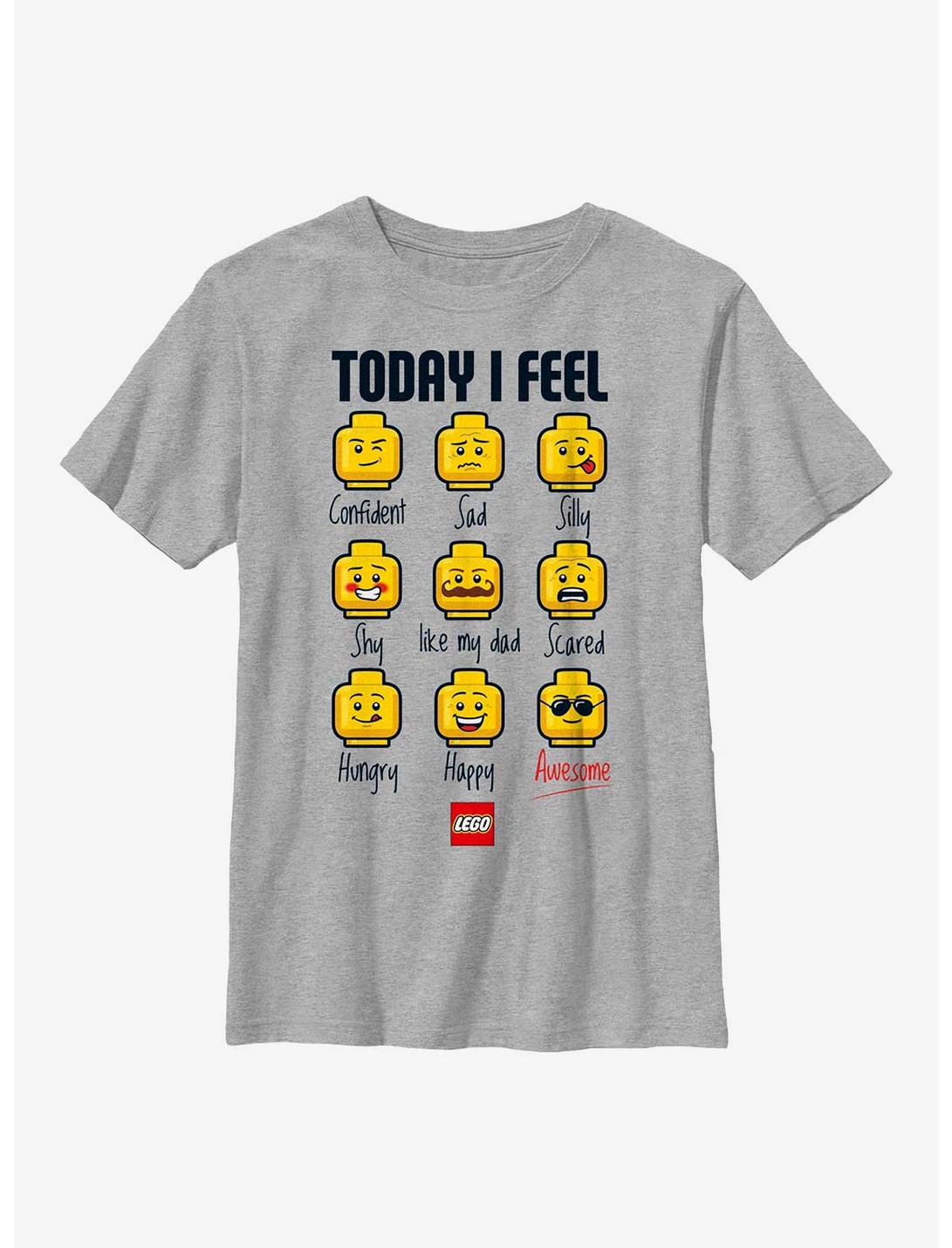 LEGO Iconic Expressions Of Lego Guy Youth T-Shirt, ATH HTR, hi-res