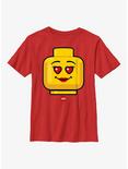 LEGO Iconic Heart Eyes Youth T-Shirt, RED, hi-res