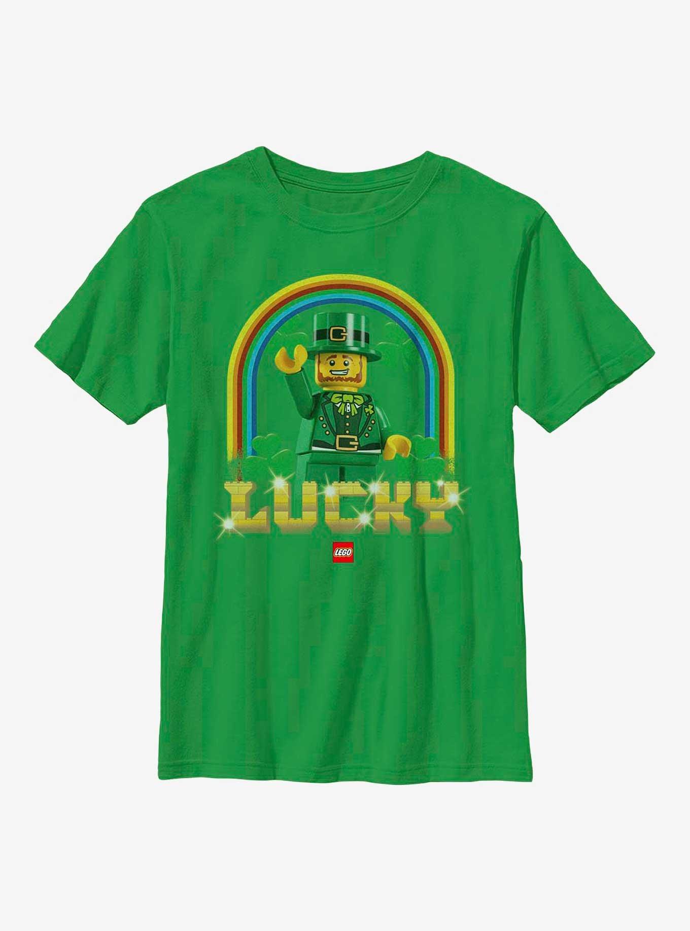 LEGO Iconic Raining Luck Youth T-Shirt - GREEN | BoxLunch