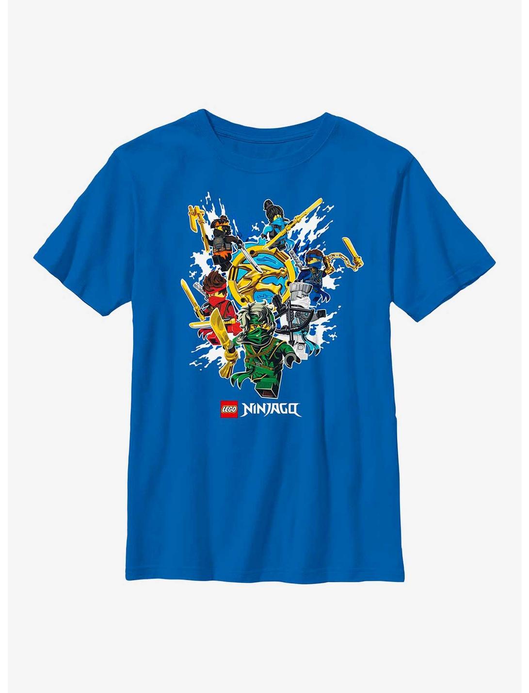 LEGO Ninjago Ninja Group Youth T-Shirt, ROYAL, hi-res