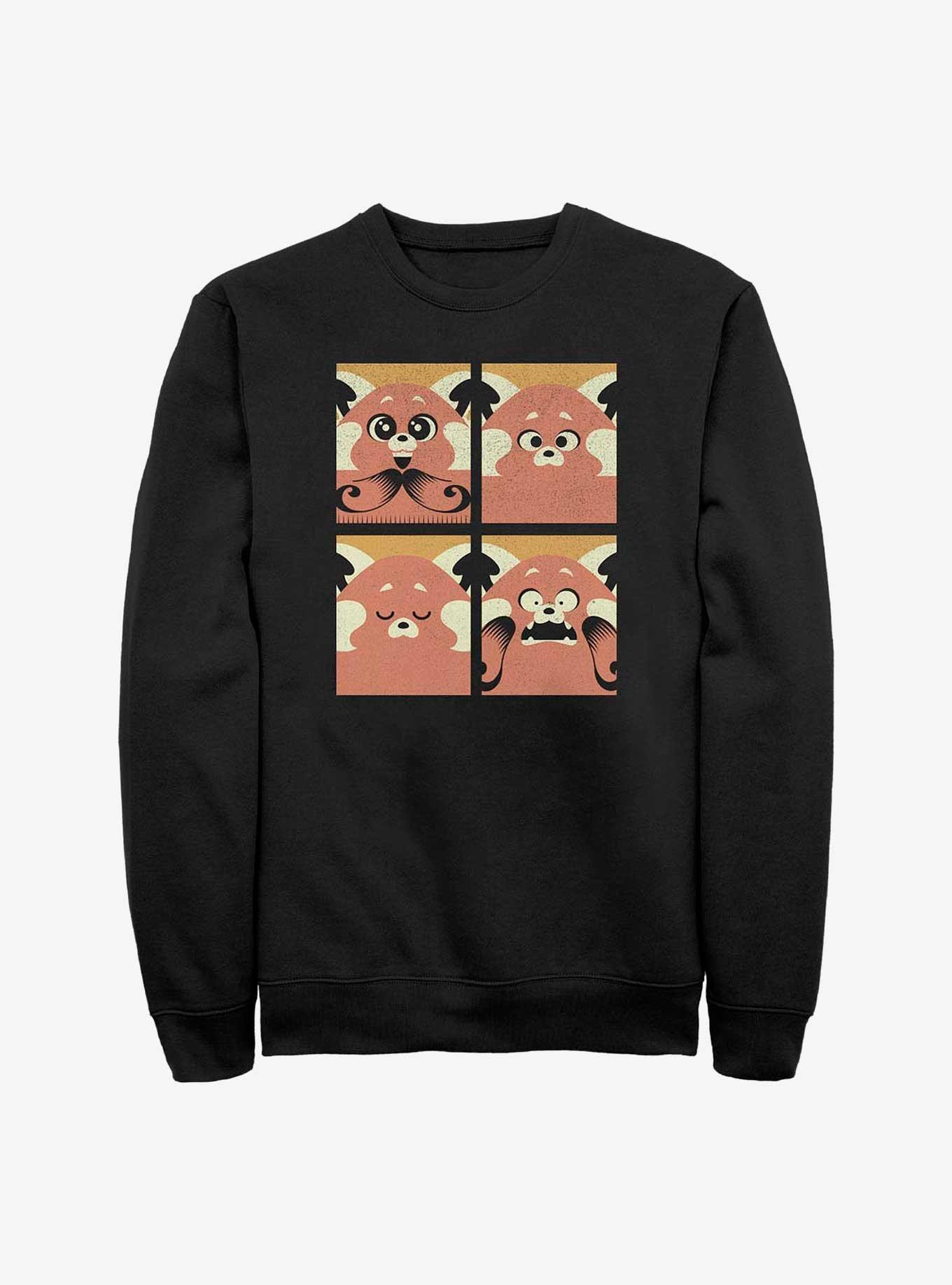 Disney Pixar Turning Red Meilin Panda Grid Sweatshirt, , hi-res