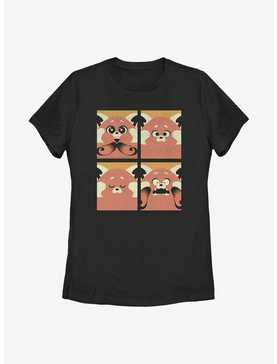 Disney Pixar Turning Red Meilin Panda Grid Womens T-Shirt, , hi-res