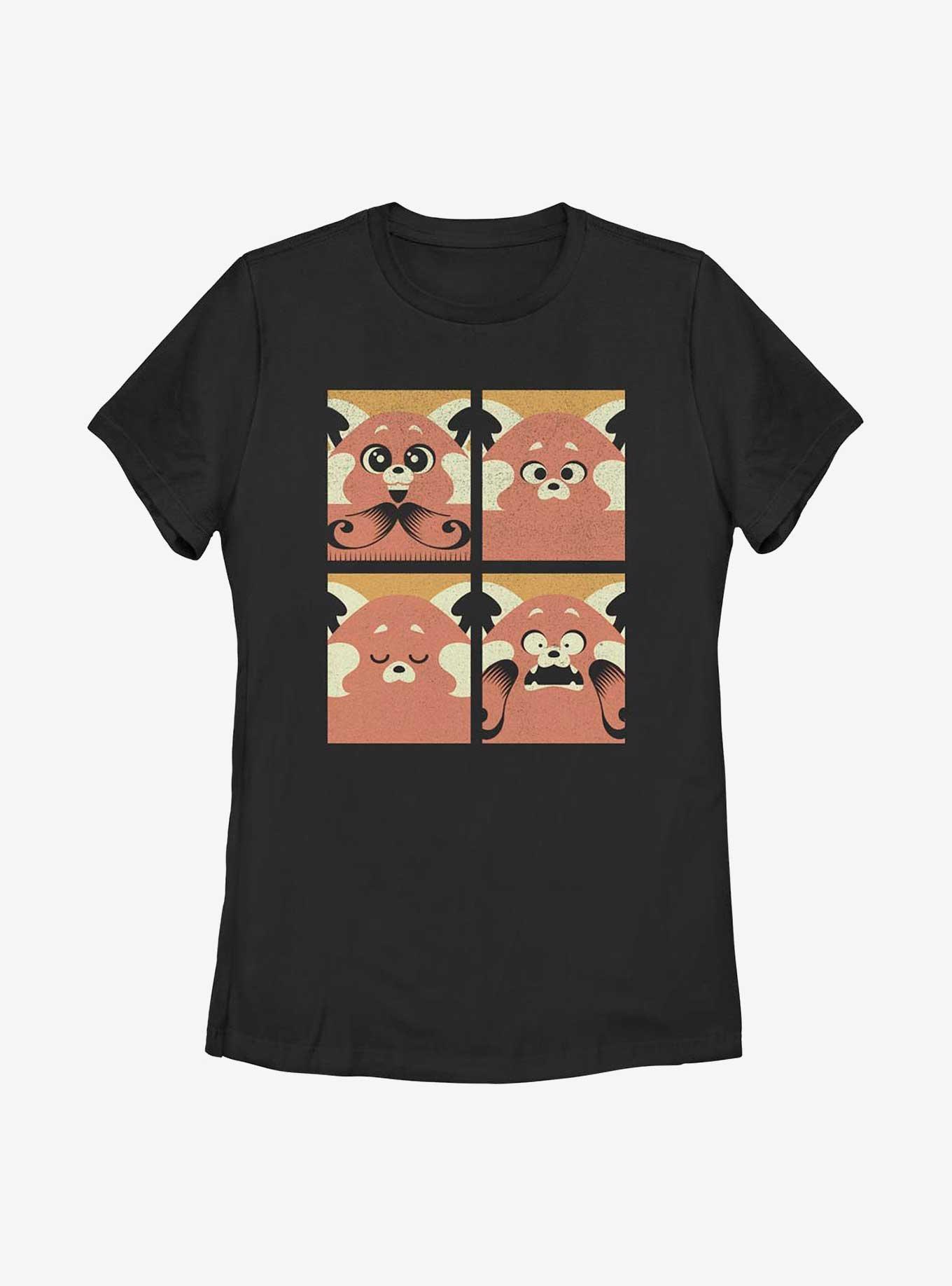 Disney Pixar Turning Red Meilin Panda Grid Womens T-Shirt, , hi-res