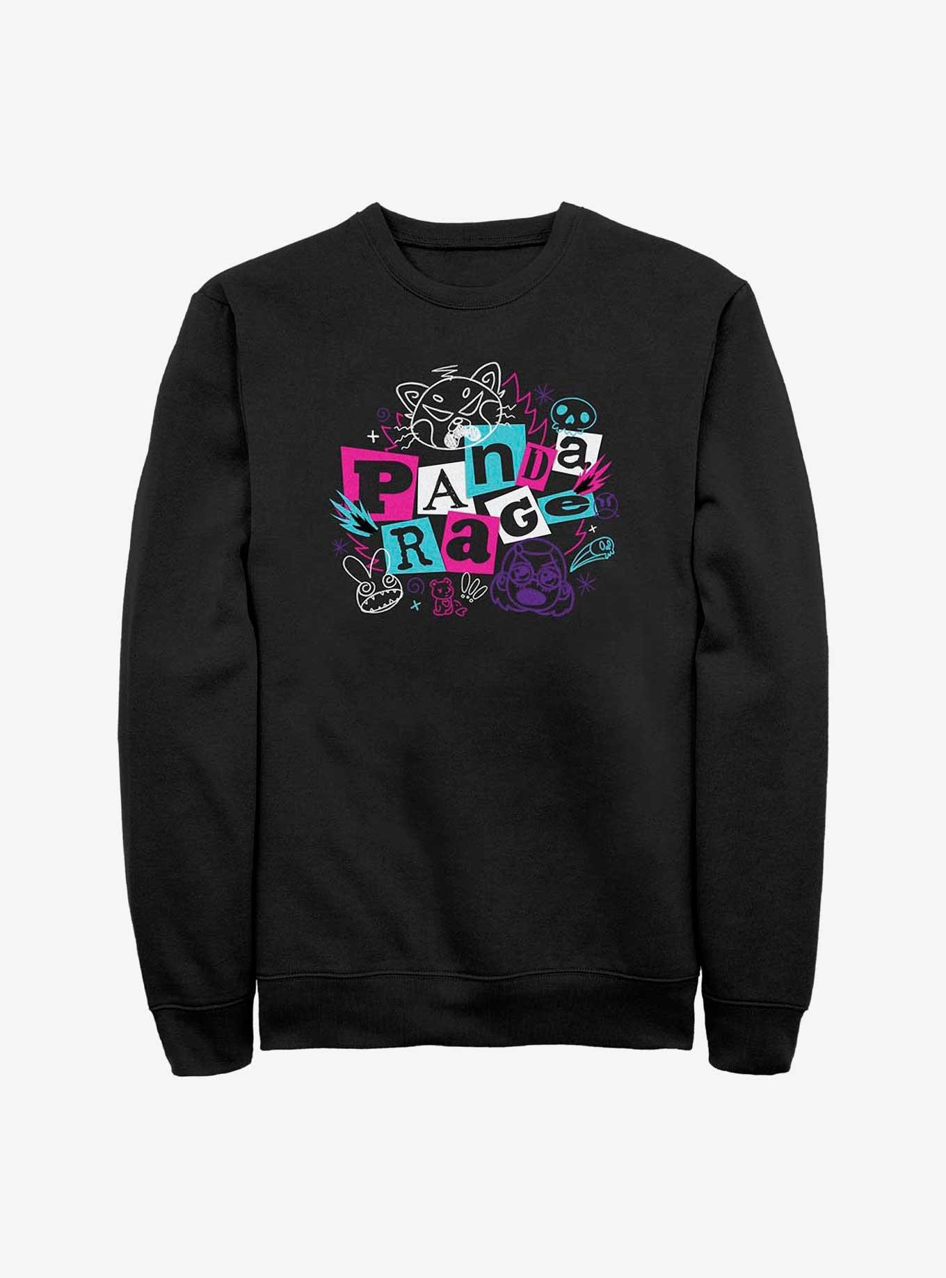 Disney Pixar Turning Red Panda Punk Sweatshirt, BLACK, hi-res