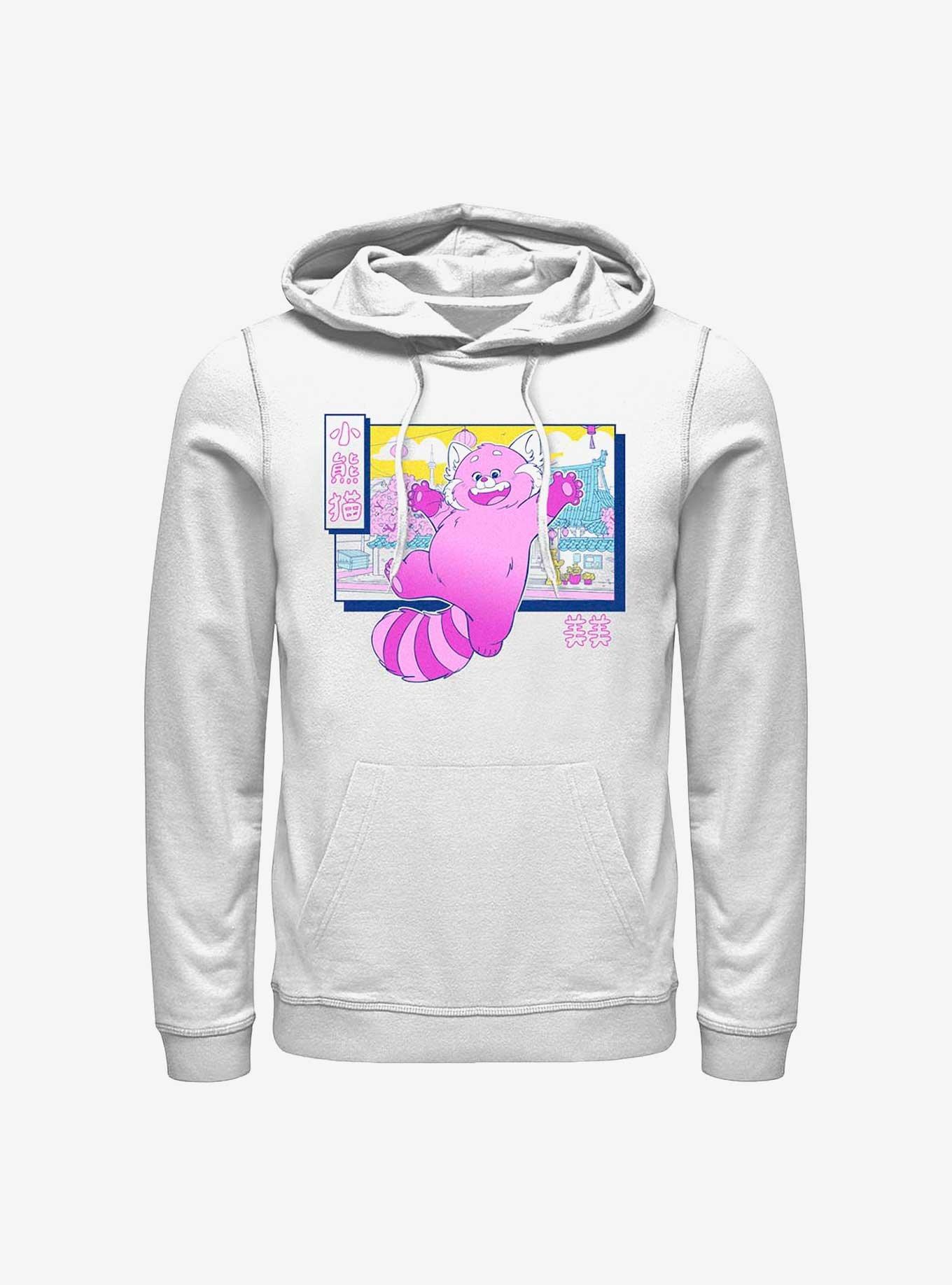 Disney Pixar Turning Red Vaporwave Hoodie - WHITE | BoxLunch