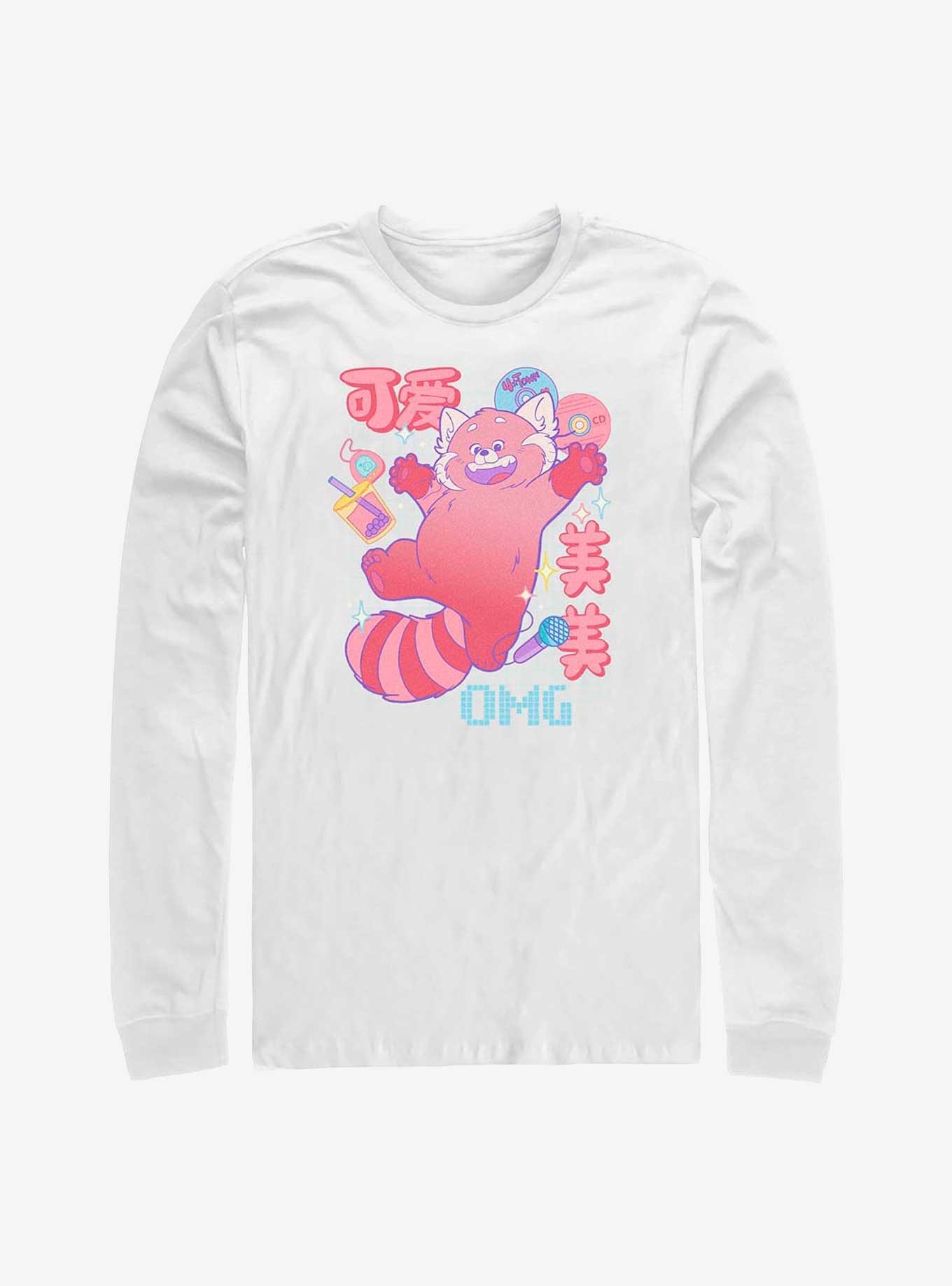 Disney Pixar Turning Red Panda Schematics Long-Sleeve T-Shirt
