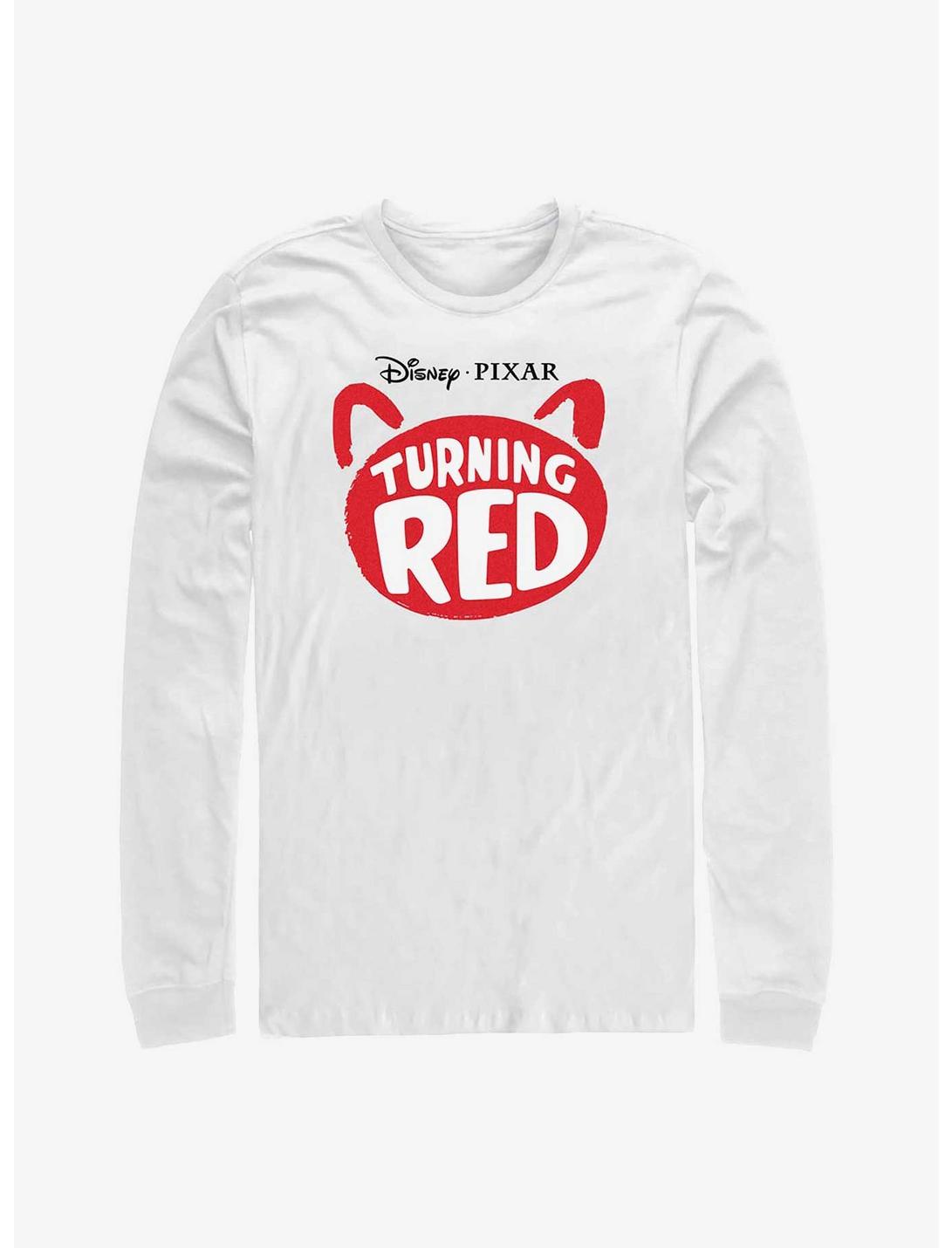 Disney Pixar Turning Red Logo Long-Sleeve T-Shirt, WHITE, hi-res
