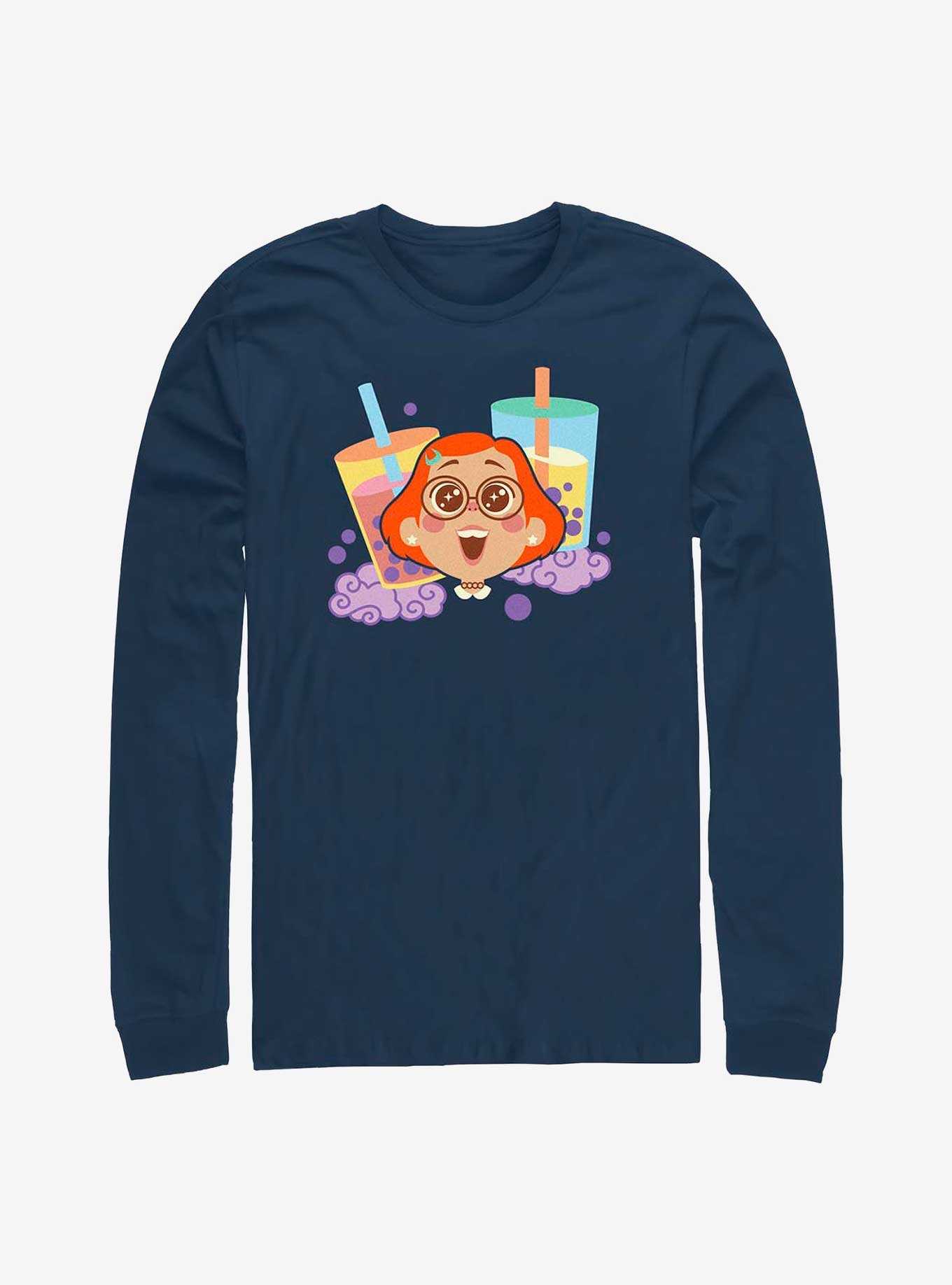 Disney Pixar Turning Red Loves Boba Long-Sleeve T-Shirt, , hi-res