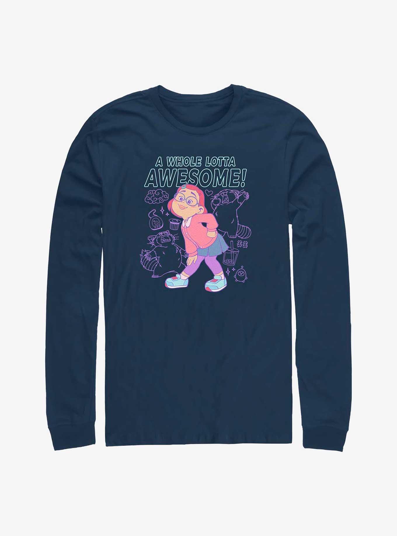 Disney Pixar Turning Red Vaporwave Collage Long-Sleeve T-Shirt, , hi-res