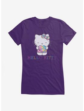 Hello Kitty Starshine Logo Girls T-Shirt, PURPLE, hi-res