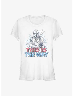 Star Wars The Mandalorian Americana Buddies Girls T-Shirt, WHITE, hi-res