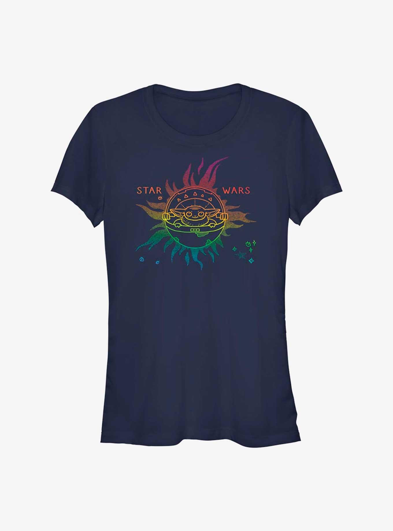Star Wars The Mandalorian Celestial Sun Grogu Girls T-Shirt