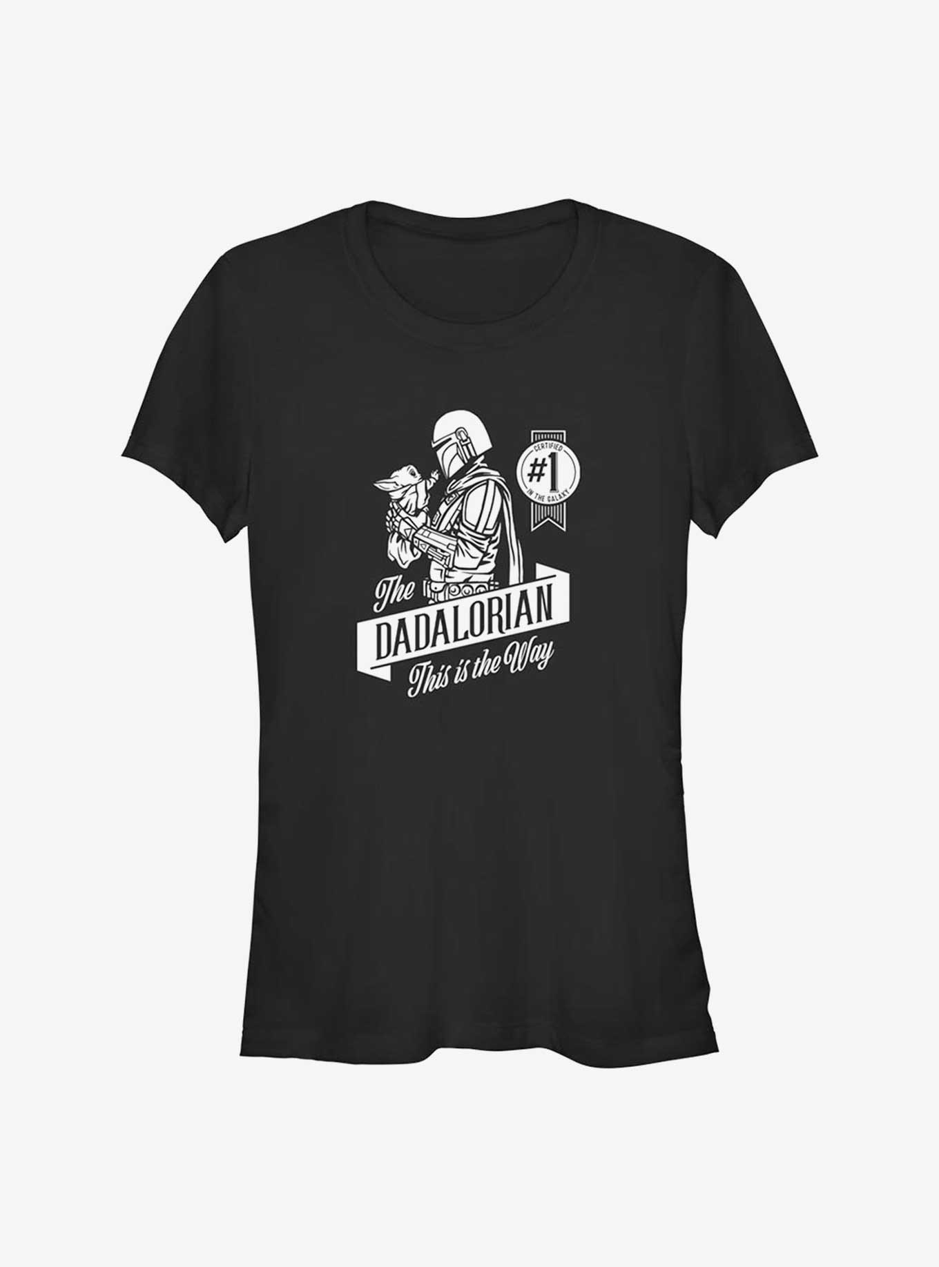 Star Wars The Mandalorian Dad and Grogu Girls T-Shirt, BLACK, hi-res