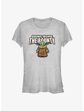 Star Wars The Mandalorian Bring Home The Bounty Girls T-Shirt, ATH HTR, hi-res
