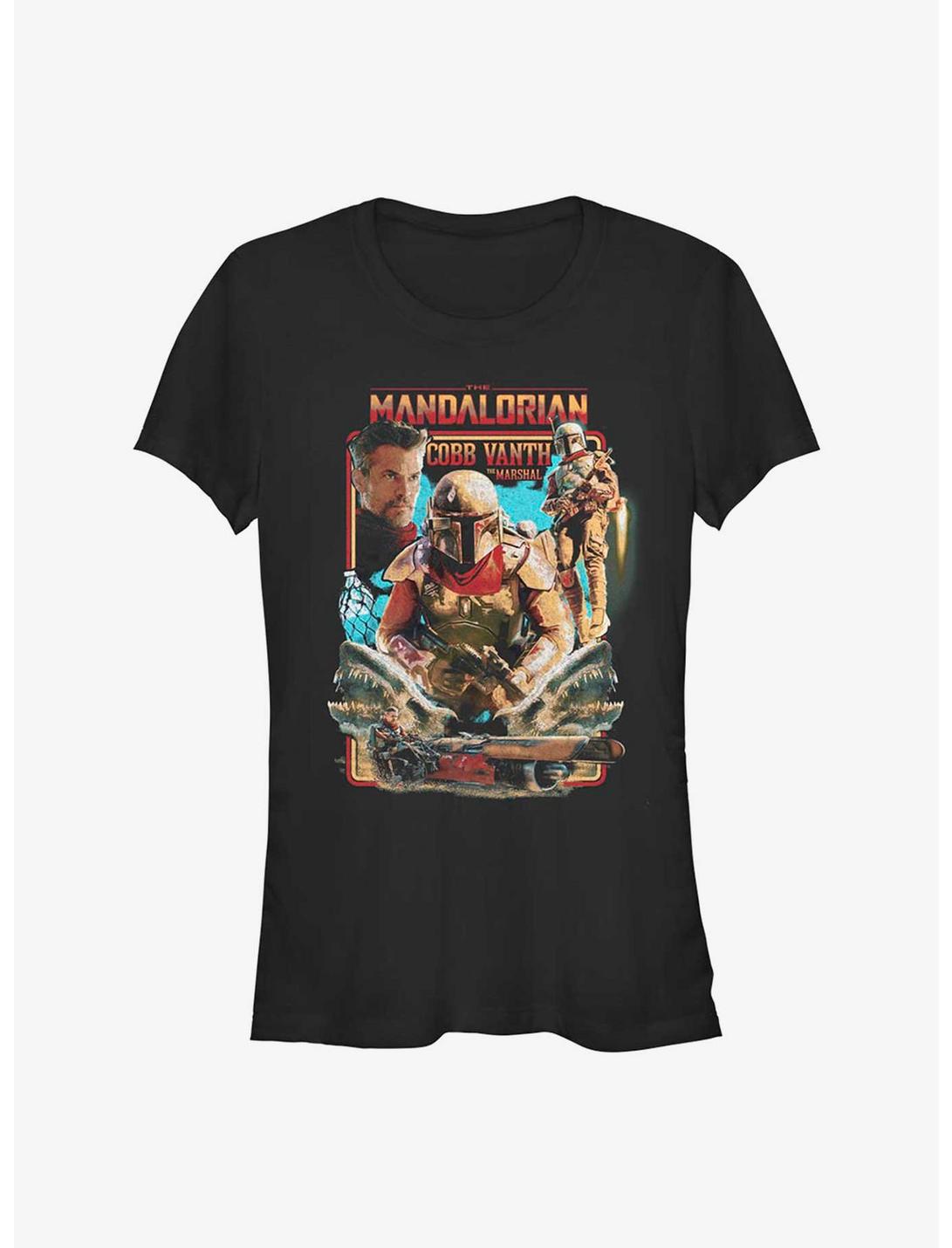 Star Wars The Mandalorian Cobb Vanth The Marshal Girls T-Shirt, BLACK, hi-res