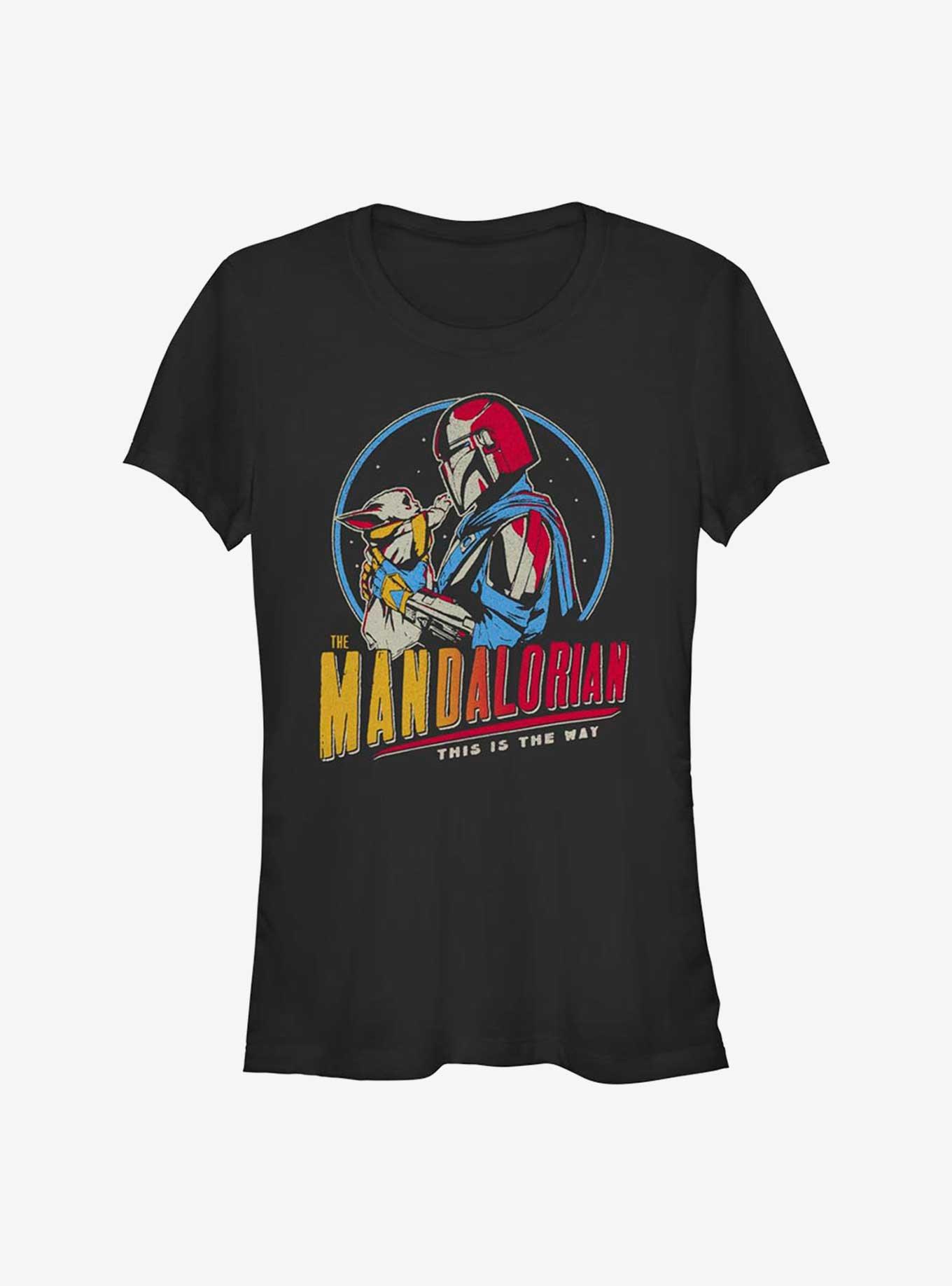 Star Wars The Mandalorian Dark Rainbow Girls T-Shirt, BLACK, hi-res