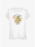 Star Wars The Mandalorian Floral Child Girls T-Shirt, WHITE, hi-res