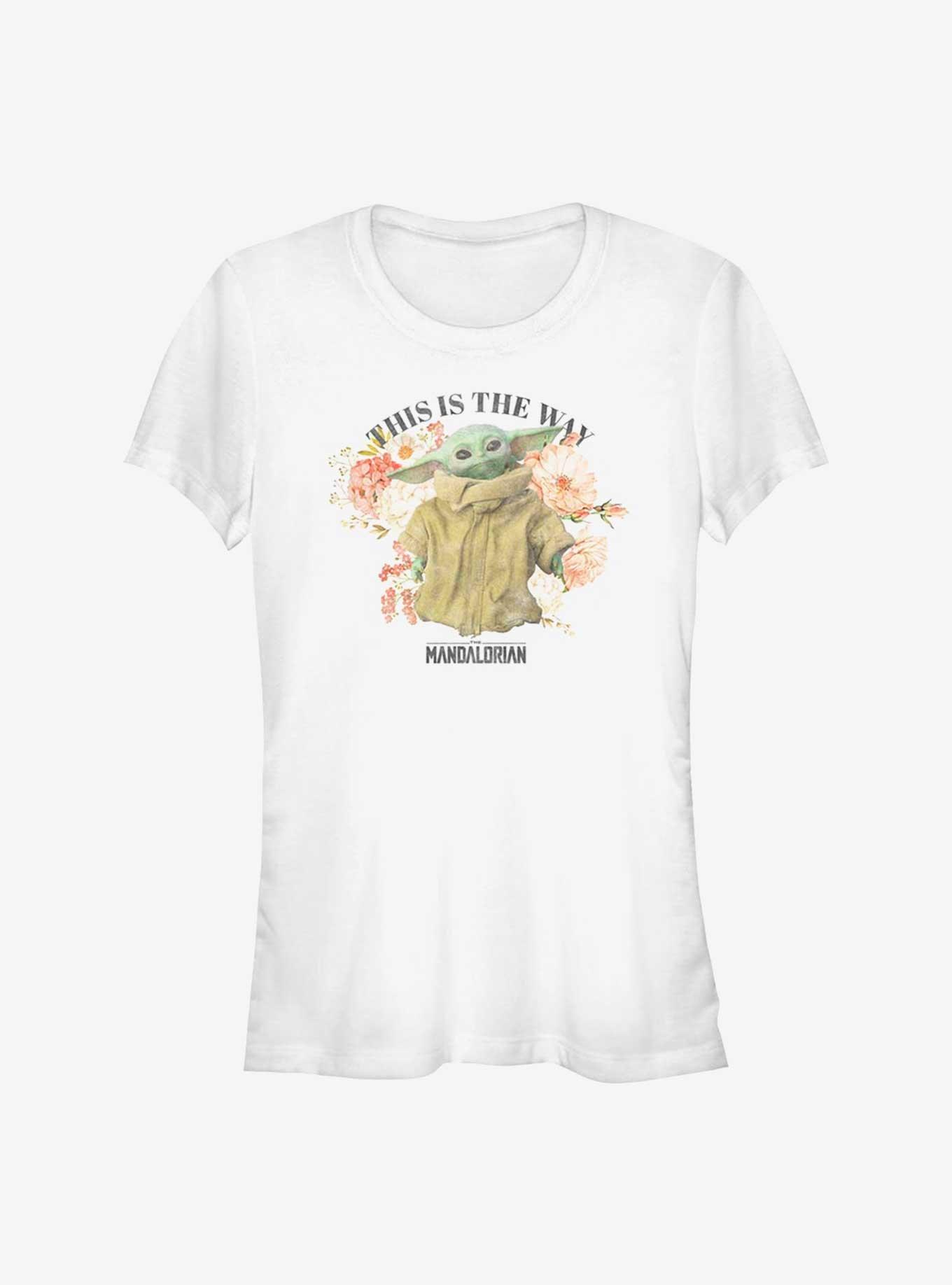 Star Wars The Mandalorian Floral Child Girls T-Shirt, , hi-res