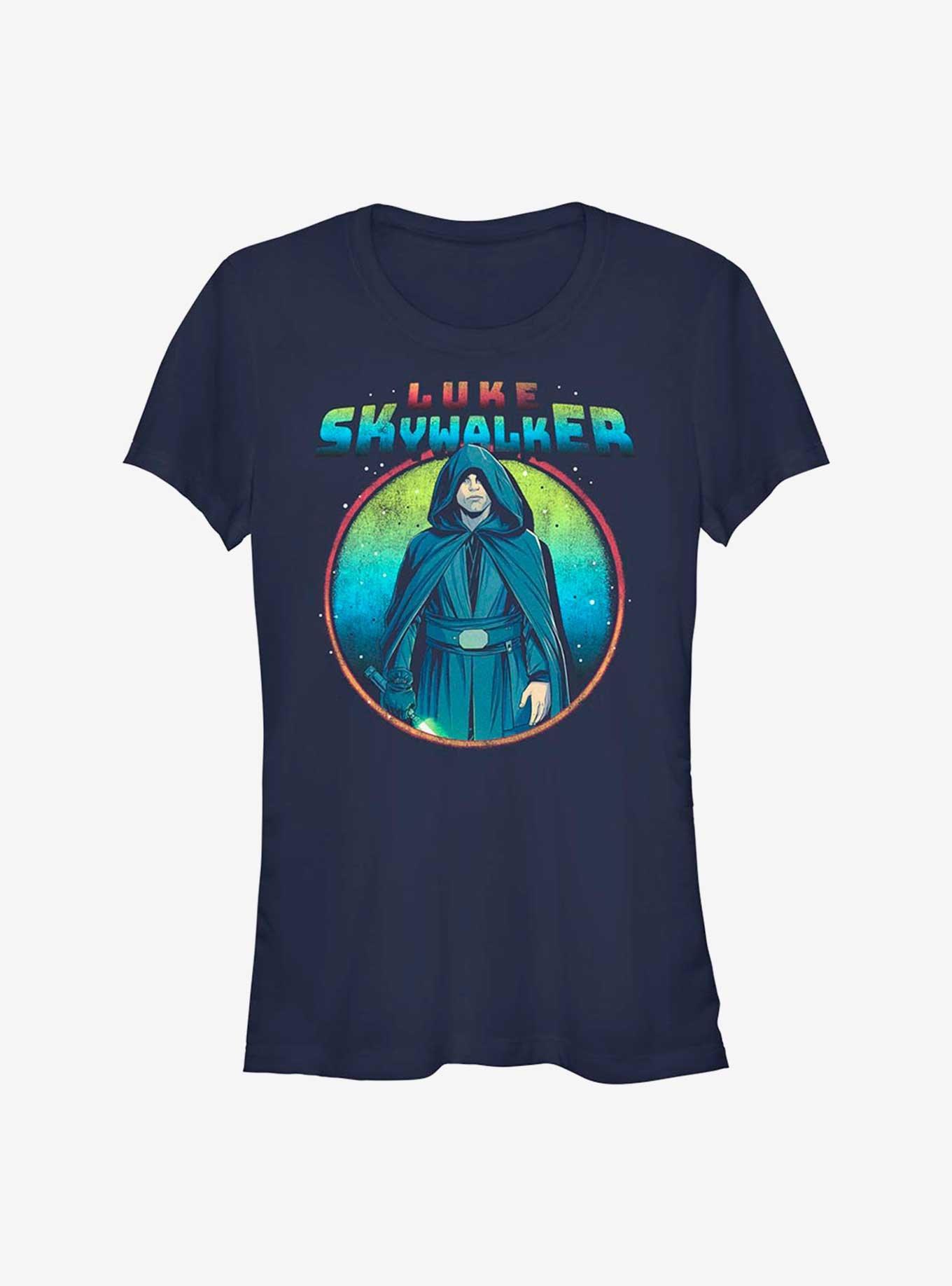 Star Wars The Mandalorian Luke Skywalker Girls T-Shirt, NAVY, hi-res