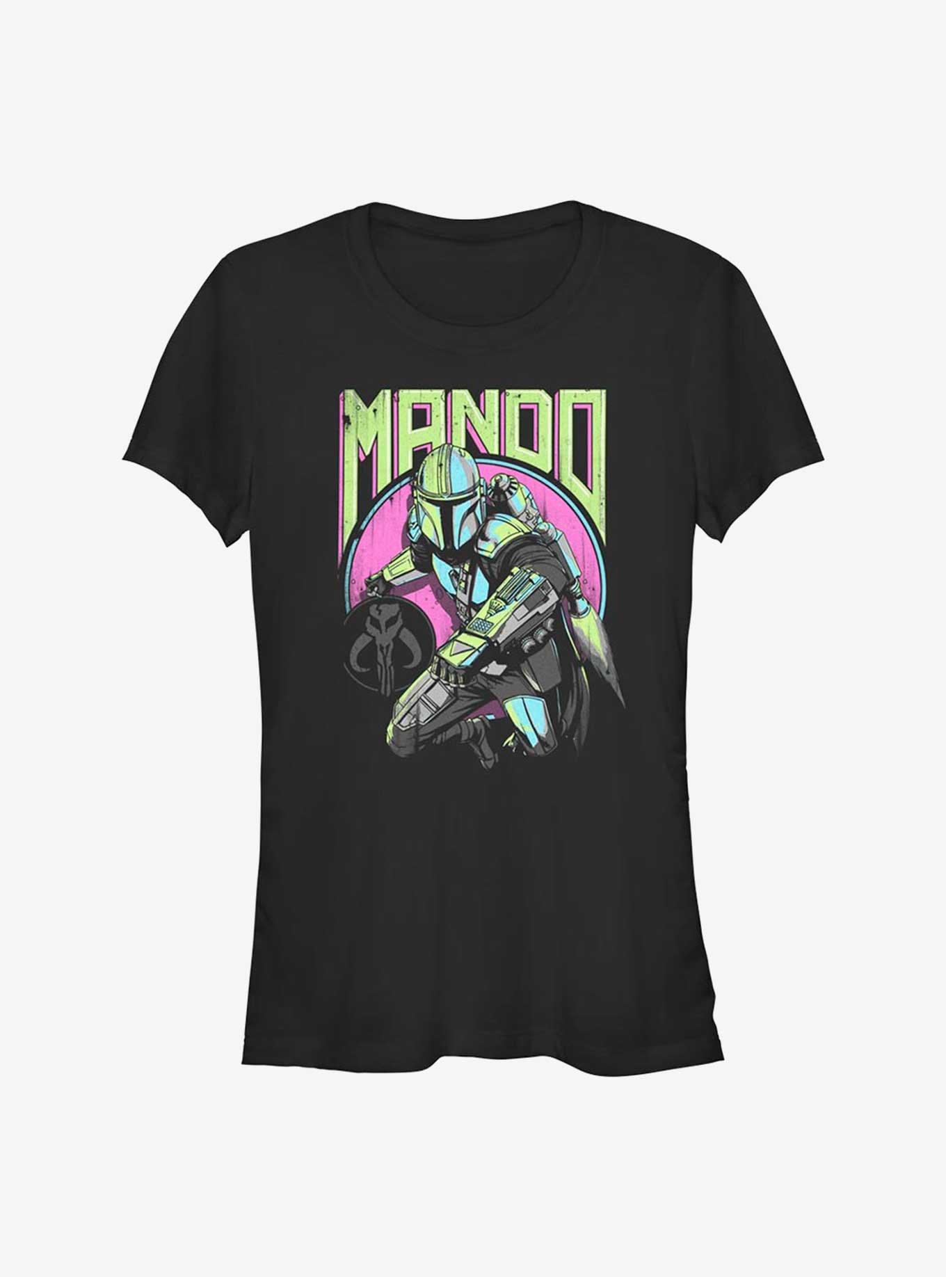 Star Wars The Mandalorian New Wave Girls T-Shirt, BLACK, hi-res