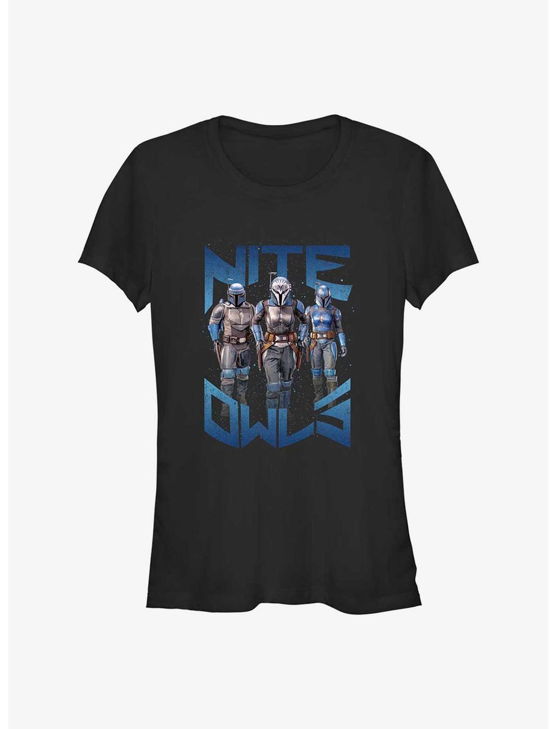 Star Wars The Mandalorian Nite Owls Girls T-Shirt, BLACK, hi-res