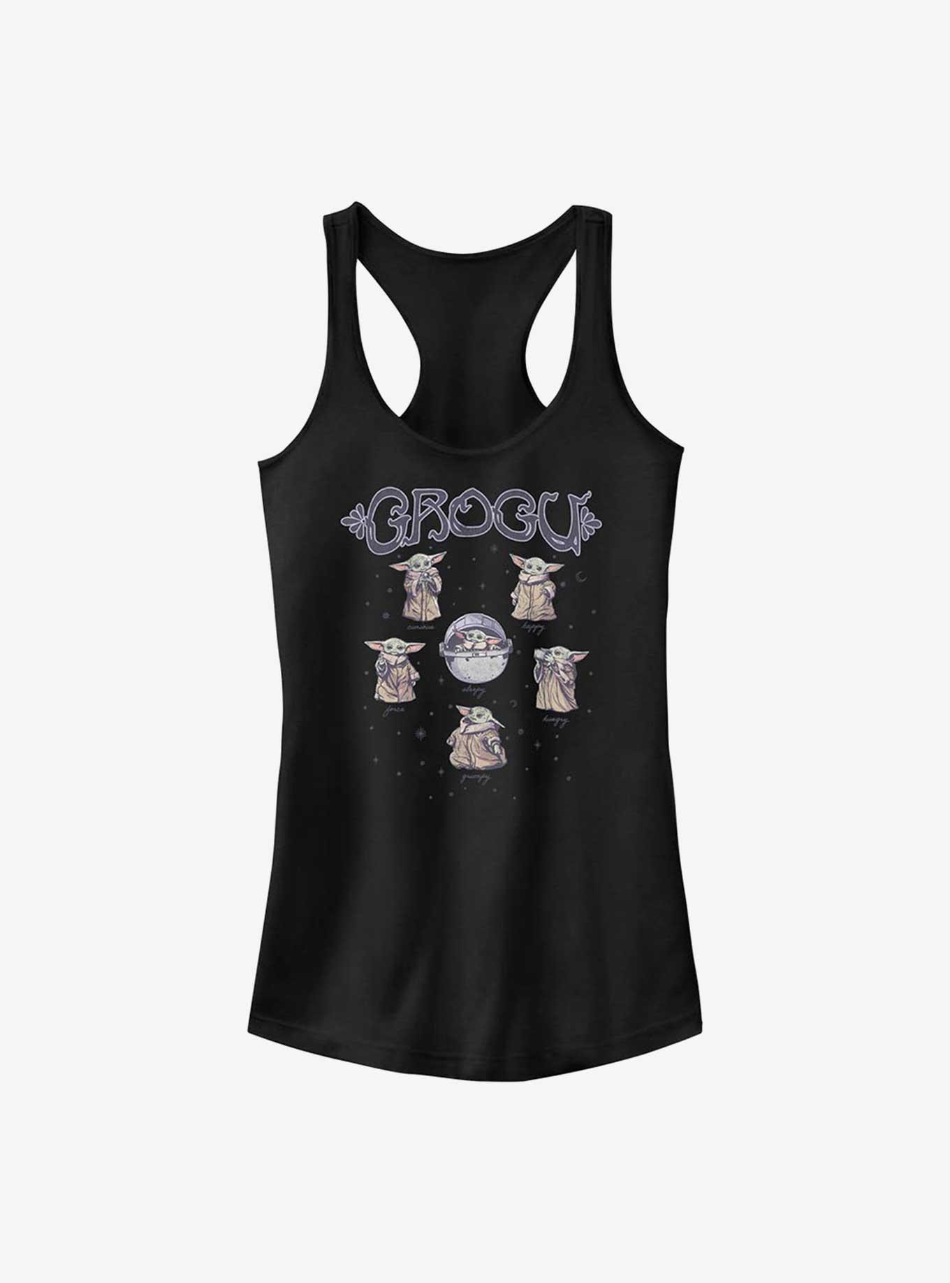 Star Wars The Mandalorian Grogu Girls Tank, BLACK, hi-res