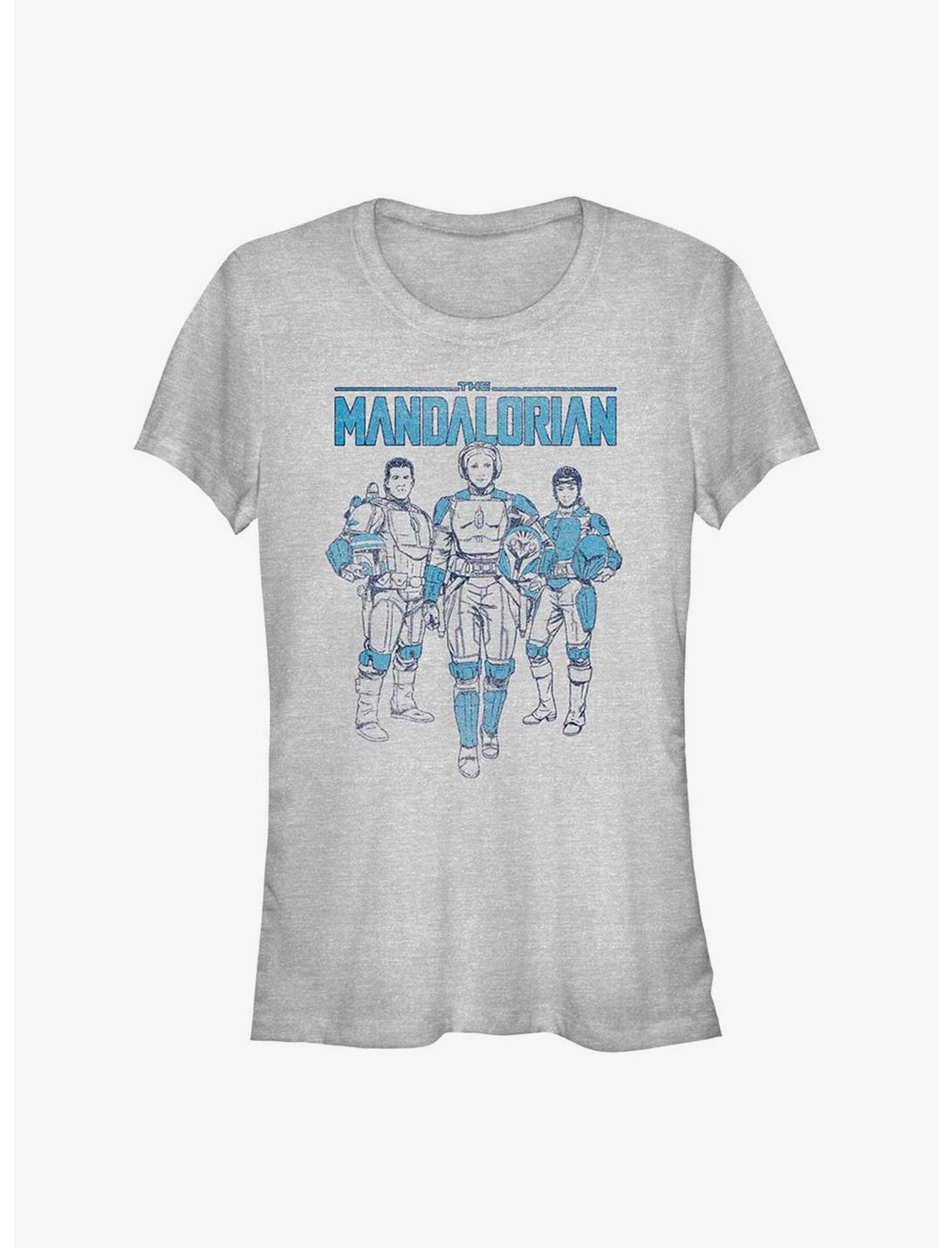 Star Wars The Mandalorian Super Crew Girls T-Shirt, ATH HTR, hi-res