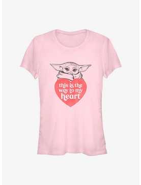 Star Wars The Mandalorian Valentine's Day Way To My Heart Girls T-Shirt, , hi-res