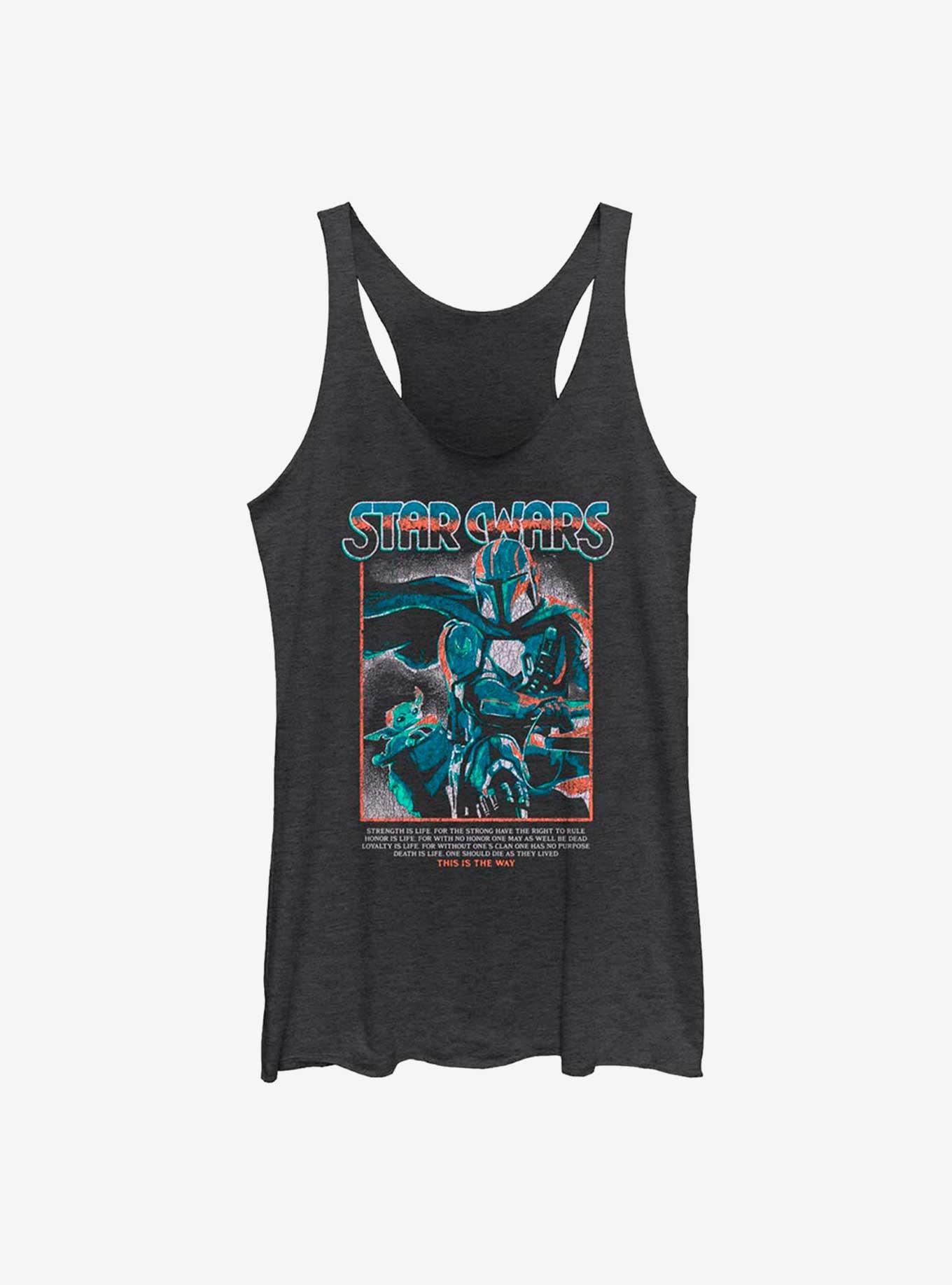 Star Wars The Mandalorian Joy Ride Girls Tank, BLK HTR, hi-res